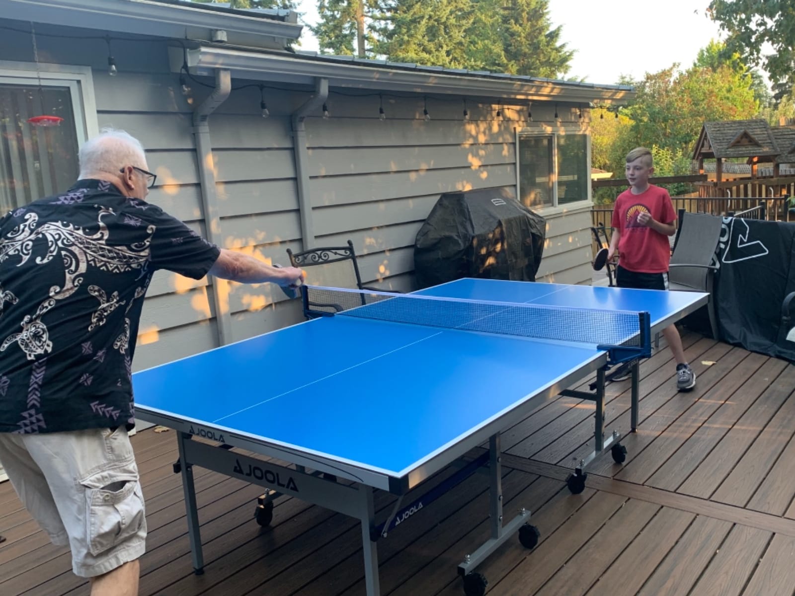 JOOLA NOVA Outdoor Ping Pong Table with Waterproof Table Tennis Net Set - Quick Assembly - All Weather Aluminum Composite Surface - Tournament Quality - Indoor & Outdoor Compatible customer photo 2