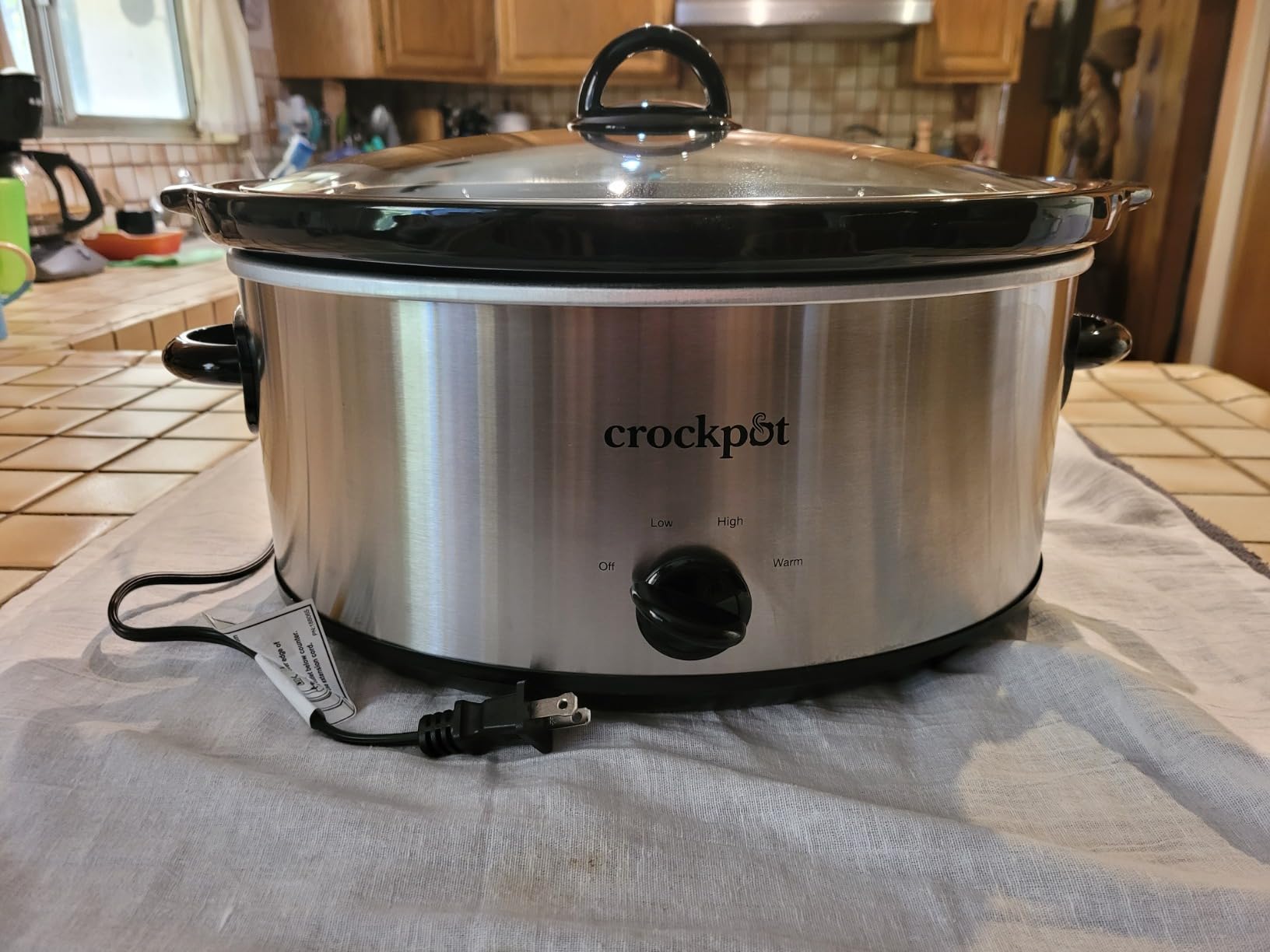 Crock-Pot 7-Quart Manual Slow Cooker, Family Size Serves 8+ People & Fits 6-lb Roast, Removable Stoneware with Warming Setting, Dishwasher Safe for Easy Cleanup, Charcoal customer photo 1
