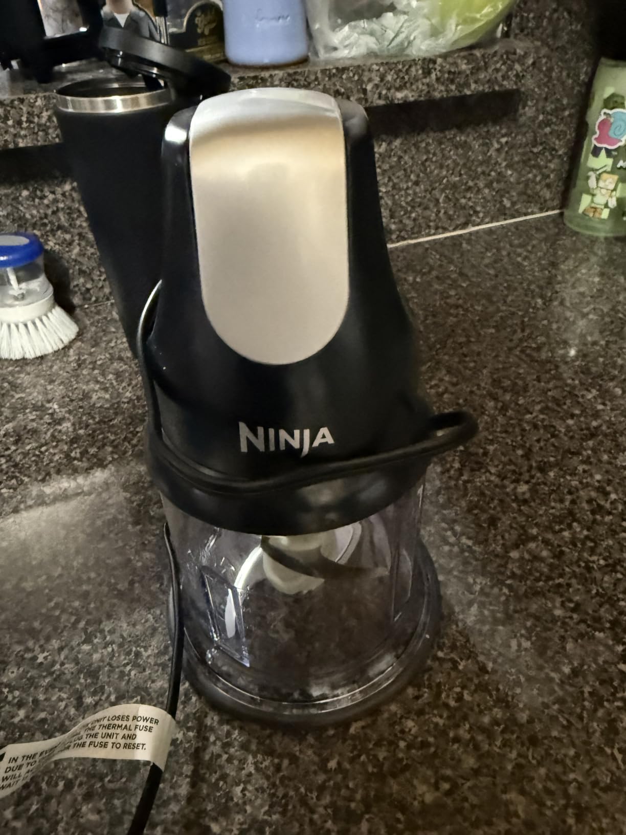 Ninja Food Chopper Express Chop with 200-Watt, 16-Ounce Bowl for Mincing, Chopping, Grinding, Blending and Meal Prep (NJ110GR), Gray customer photo 2