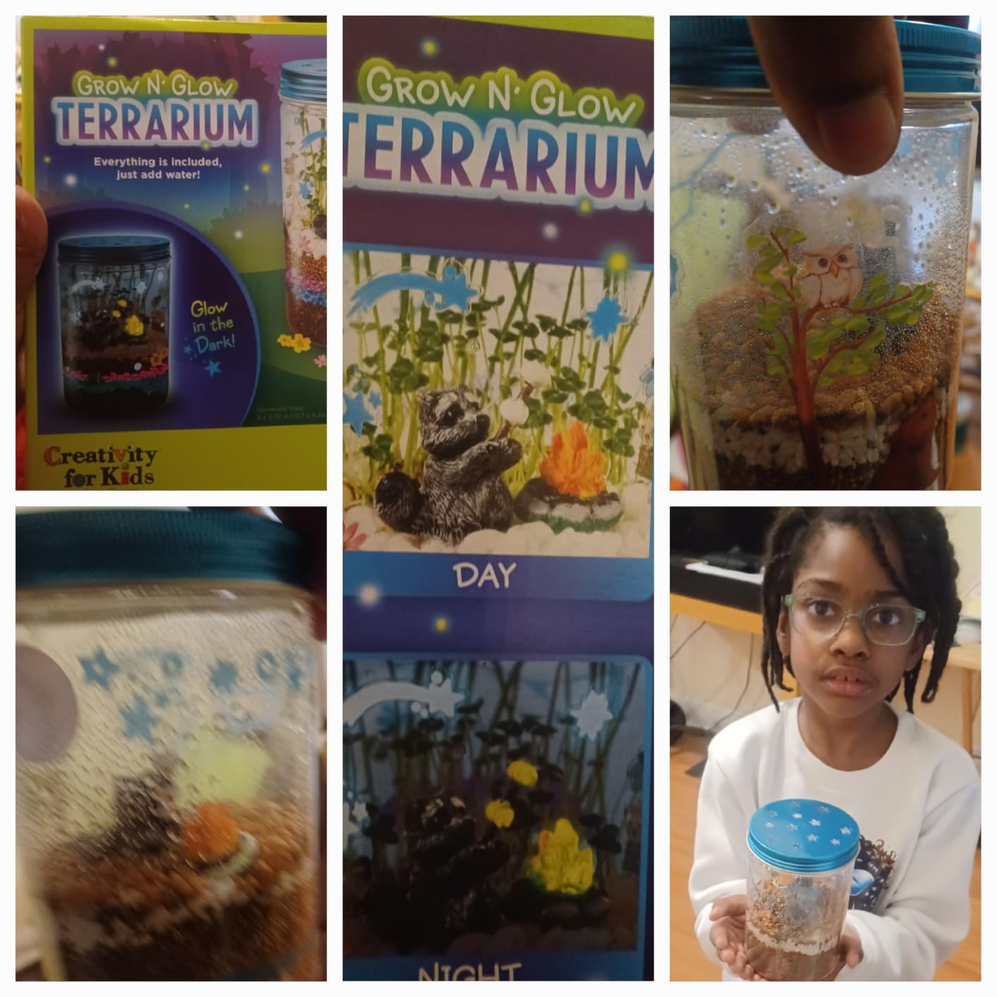 Creativity for Kids Grow 'N Glow Terrarium Kit - Educational Science Kits | Screen Free Summer Fun Activities | Gifts for Boys and Girls | Craft and STEM Projects (Ages 6+) customer photo 2