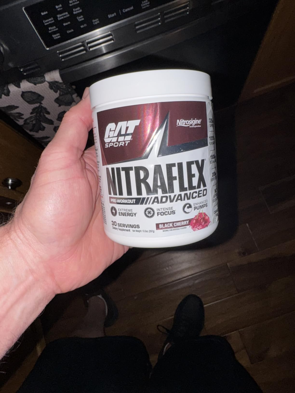 GAT SPORT NITRAFLEX Advanced, Blue Raspberry, 10.6 oz (30 Servings) customer photo 2