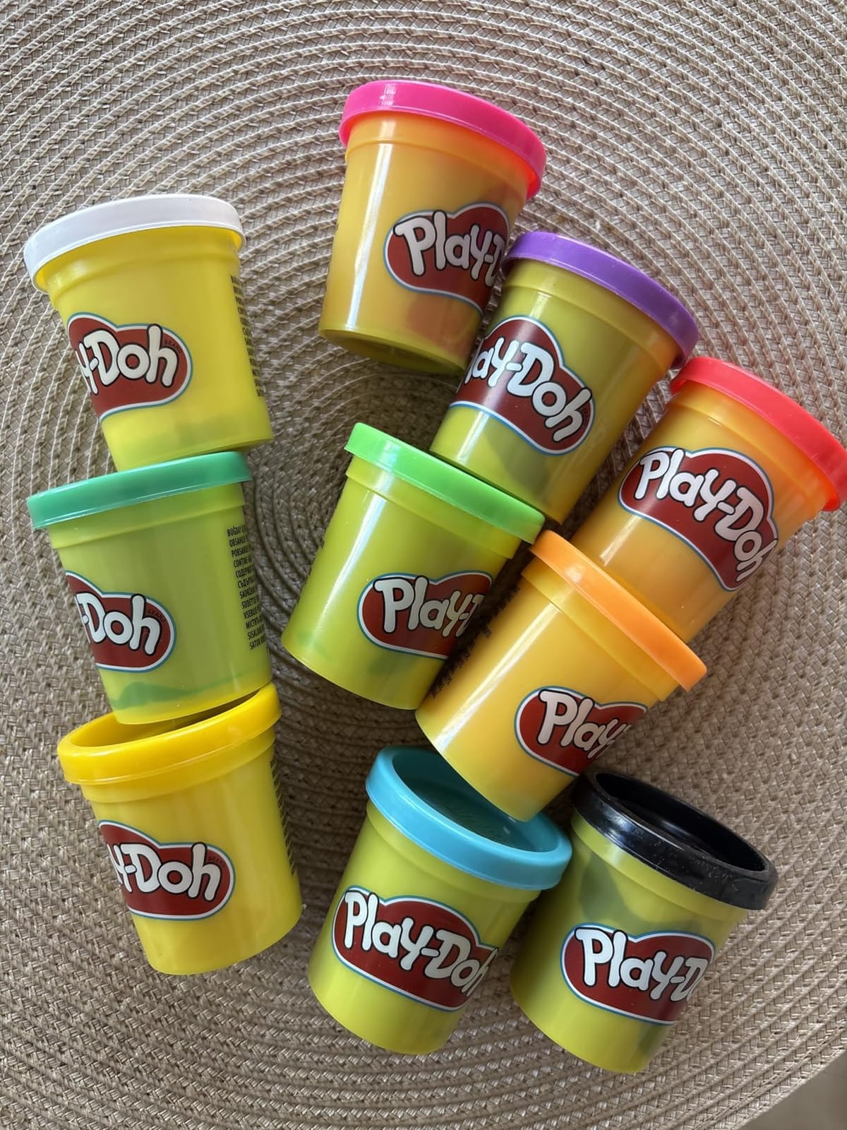 Play Doh Modeling Compound 10-Pack Case of Assorted Colors, Non-Toxic 2 oz. Cans, Back to School Gifts, Prizes, & Party Favors, Preschool Toys for Kids, Ages 2+ (Amazon Exclusive) customer photo 2