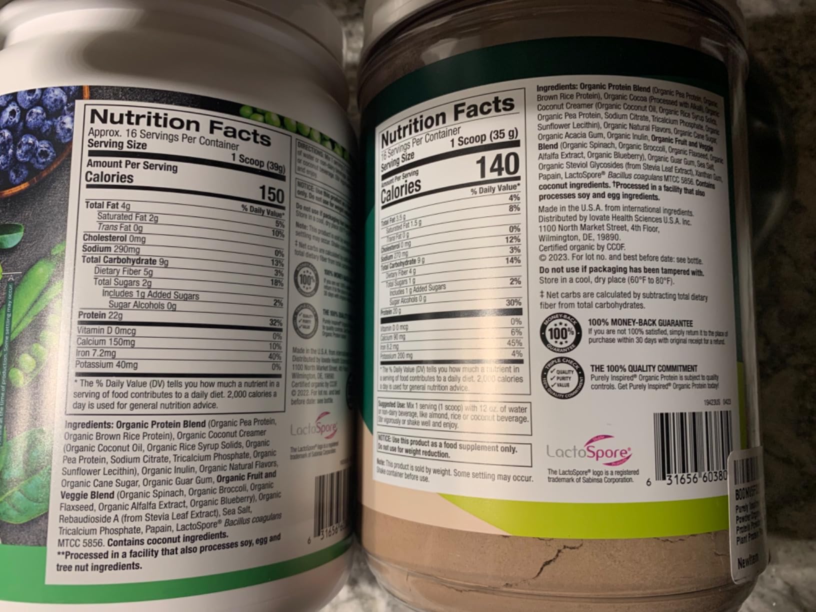 Purely Inspired Plant-Based Protein Powder, Creamy French Vanilla customer photo 1