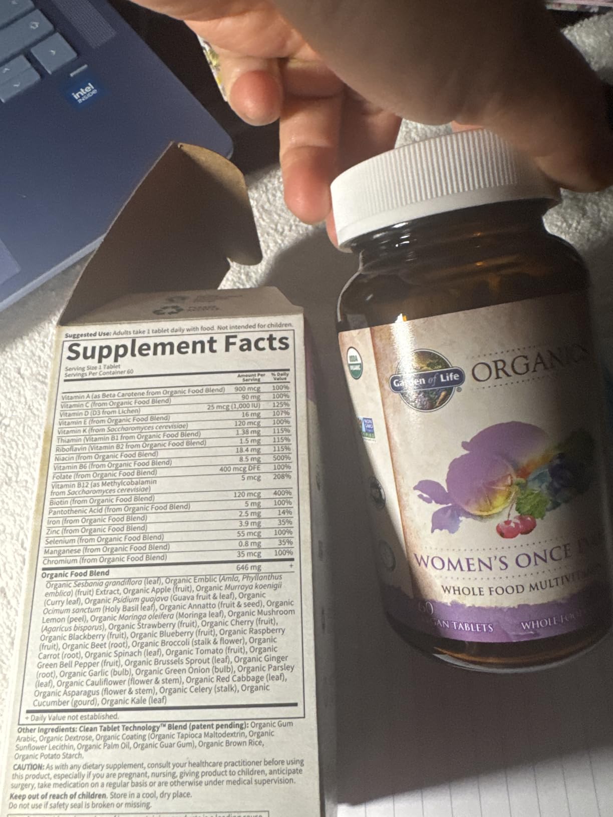 Garden of Life Organics Women's Once Daily Multivitamin, 60 Tablets customer photo 2