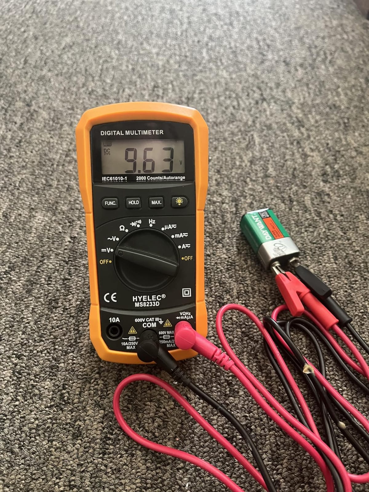 Crenova MS8233D Multimeter TRMS 6000 Counts Auto-Ranging Live Wire NCV customer photo 2