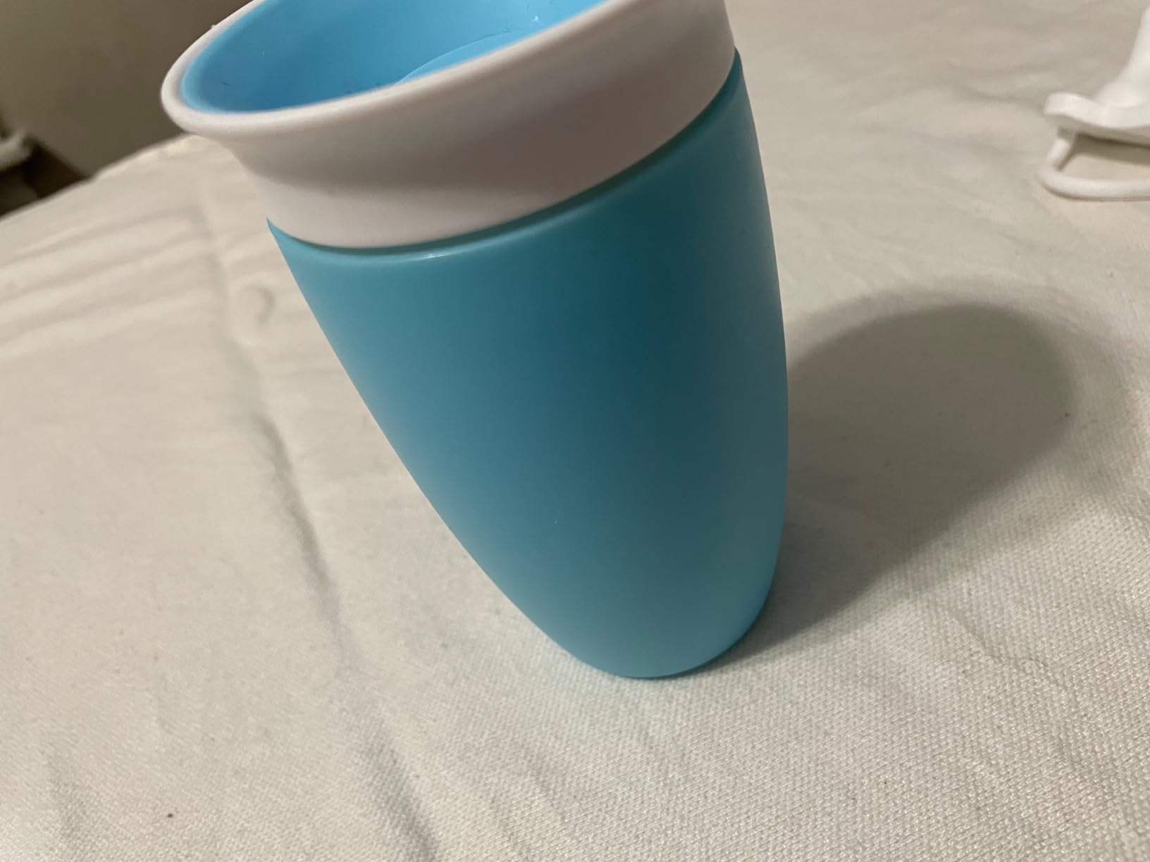Munchkin Sippy Cups for Toddlers 1-3, Spill Proof Miracle 360 Cup, 10 Ounce, 2 Pack, Green/Blue customer photo 2