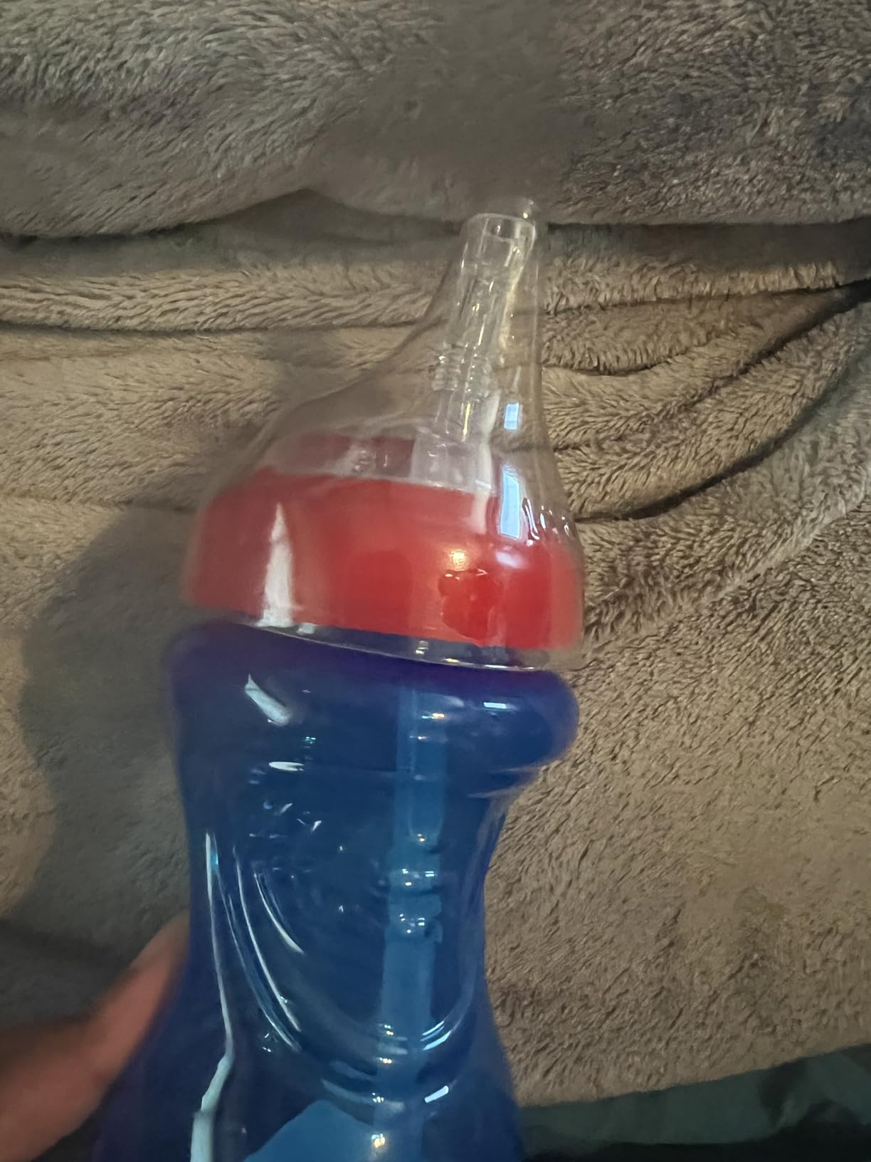 Nuby No-Spill Soft Straw Easy Grip Sippy Cup, 10 Oz - 3 Pack customer photo 2