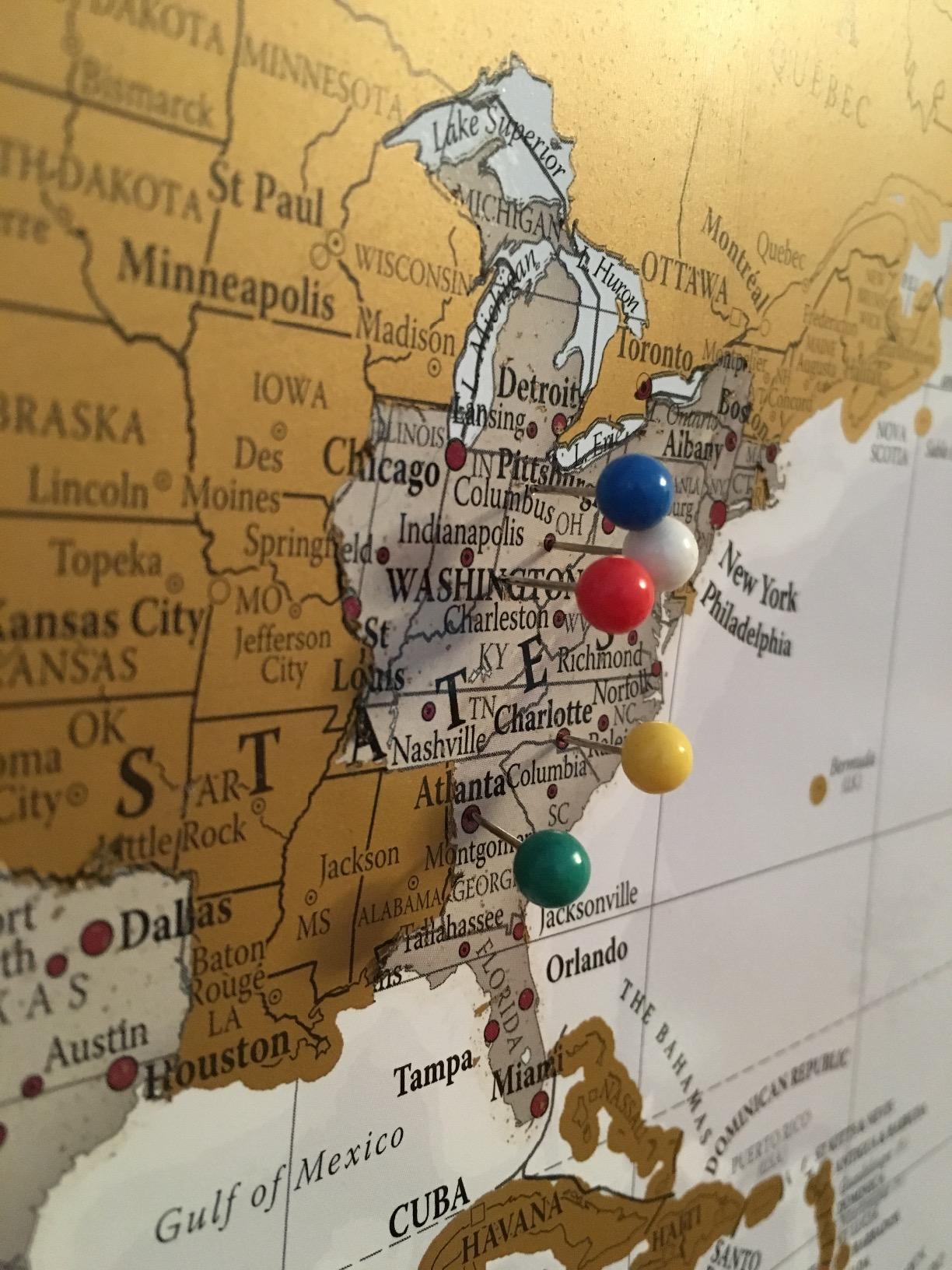 Scratch The World ® Travel Map - Scratch Off World Map Poster - 23 x 33 in customer photo 1