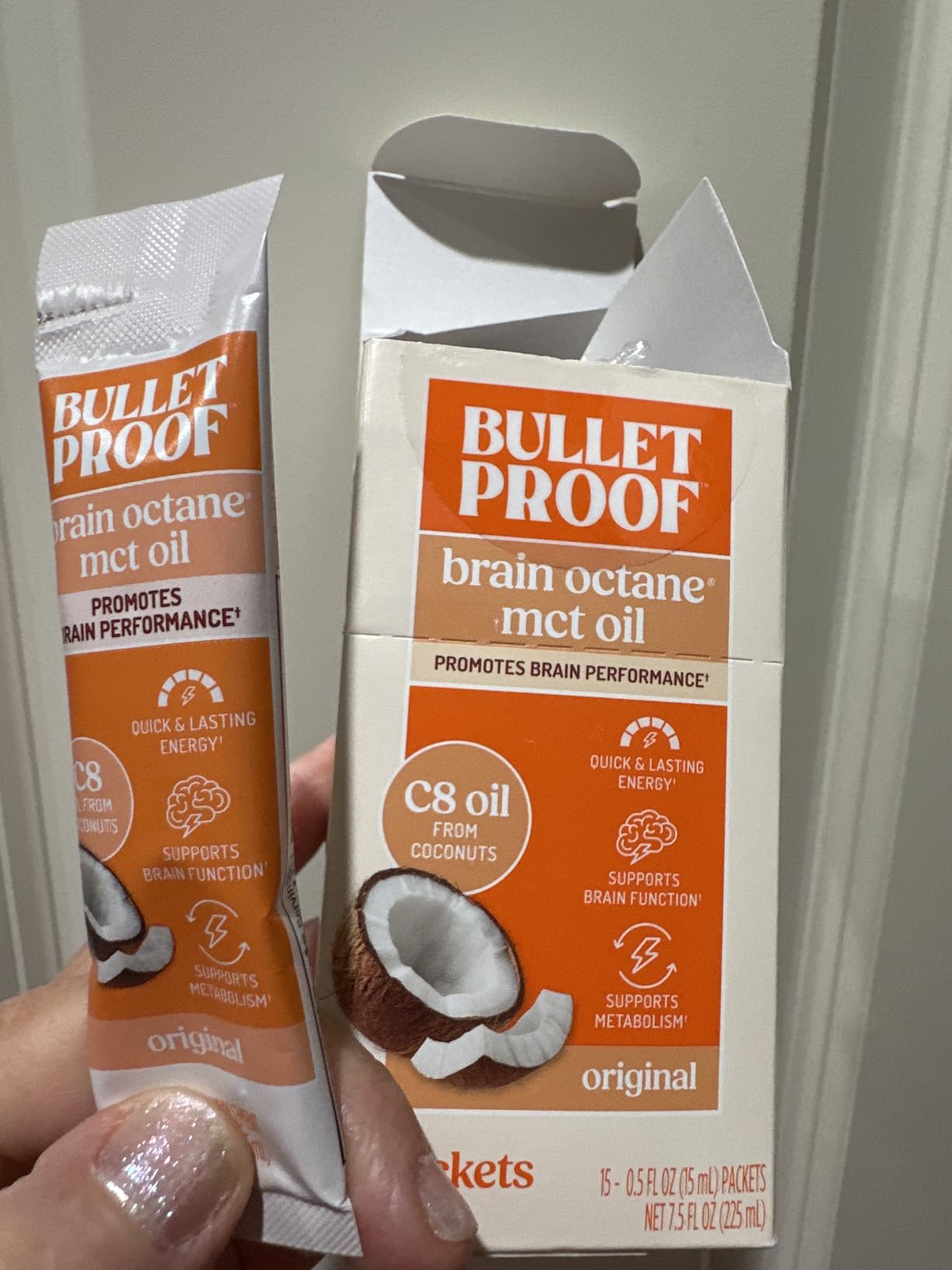 Bulletproof Brain Octane C8 MCT Oil, Non-GMO, 16 oz – 100% C8 from Coconut customer photo 2