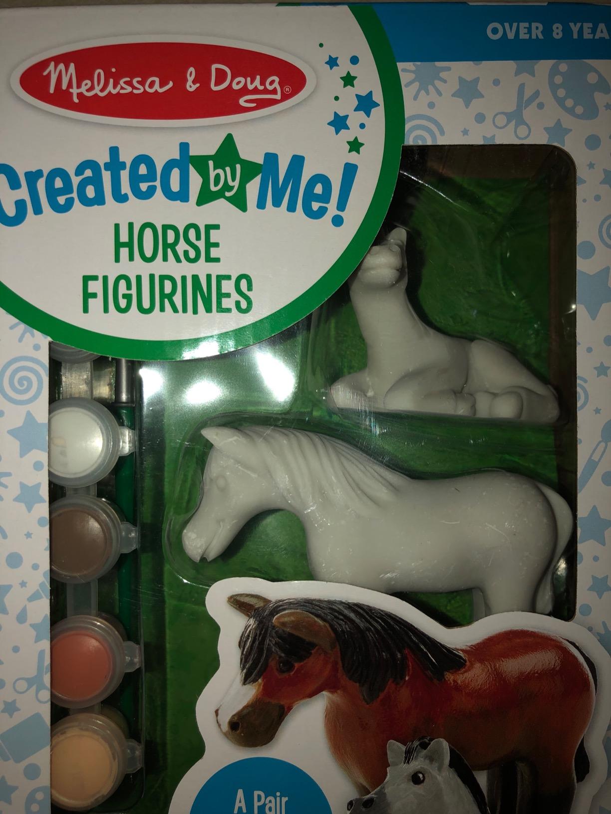 Melissa & Doug Created by Me! Horse Figurines Craft Kit (2 Resin Horses, 6 Paints, Paintbrush) customer photo 1