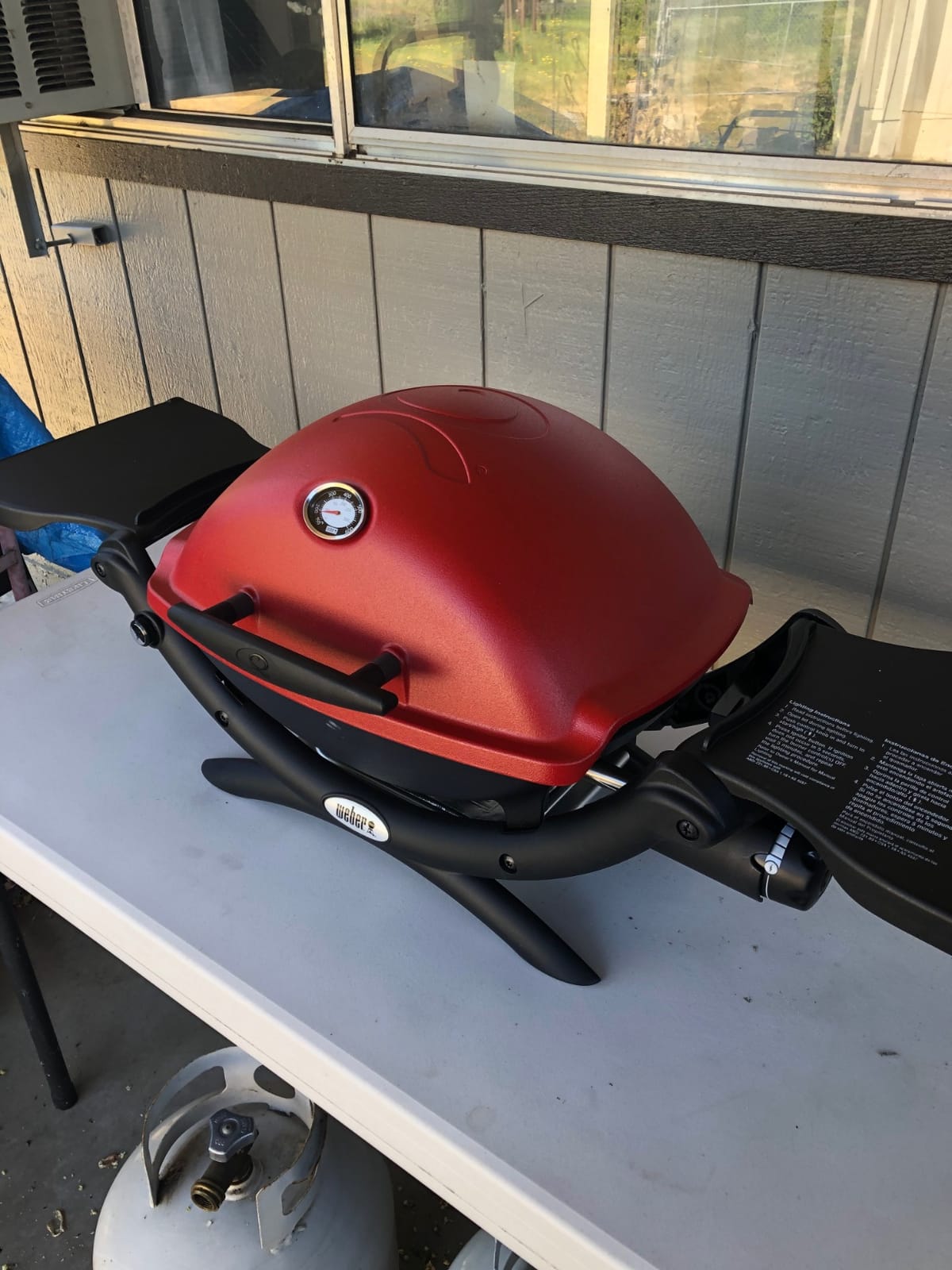 Weber® Q 1200 Portable Grill, Propane Grill for Outdoor Cooking, Blue customer photo 2
