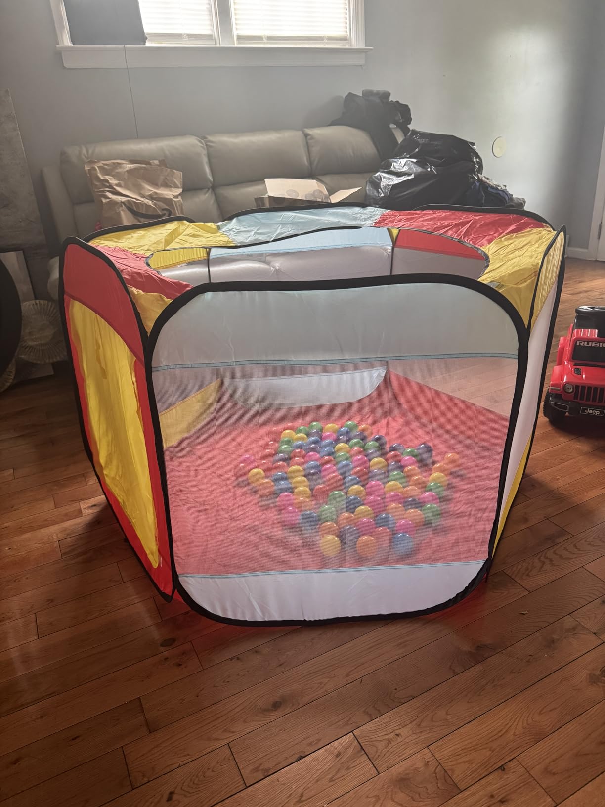 Kids Ball Pit Pop Up Large Tent for Toddlers - Indoor & Outdoor Gift Toys for Infants Girls & Boys, Baby Playpen with Zipper Storage Bag, BallPit Balls Not Included customer photo 2