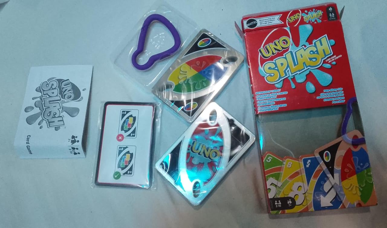 Mattel Games UNO Splash Card Game, Ages 7+, 2-10 Players customer photo 2