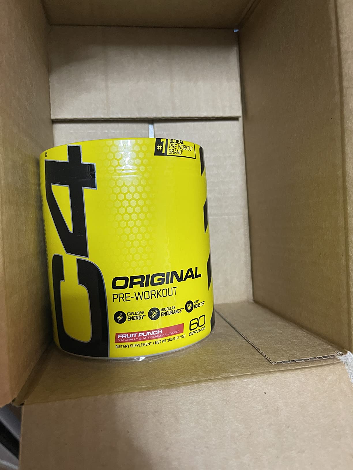 C4 Original Pre Workout with 150mg Caffeine, Fruit Punch, 60 Servings customer photo 1