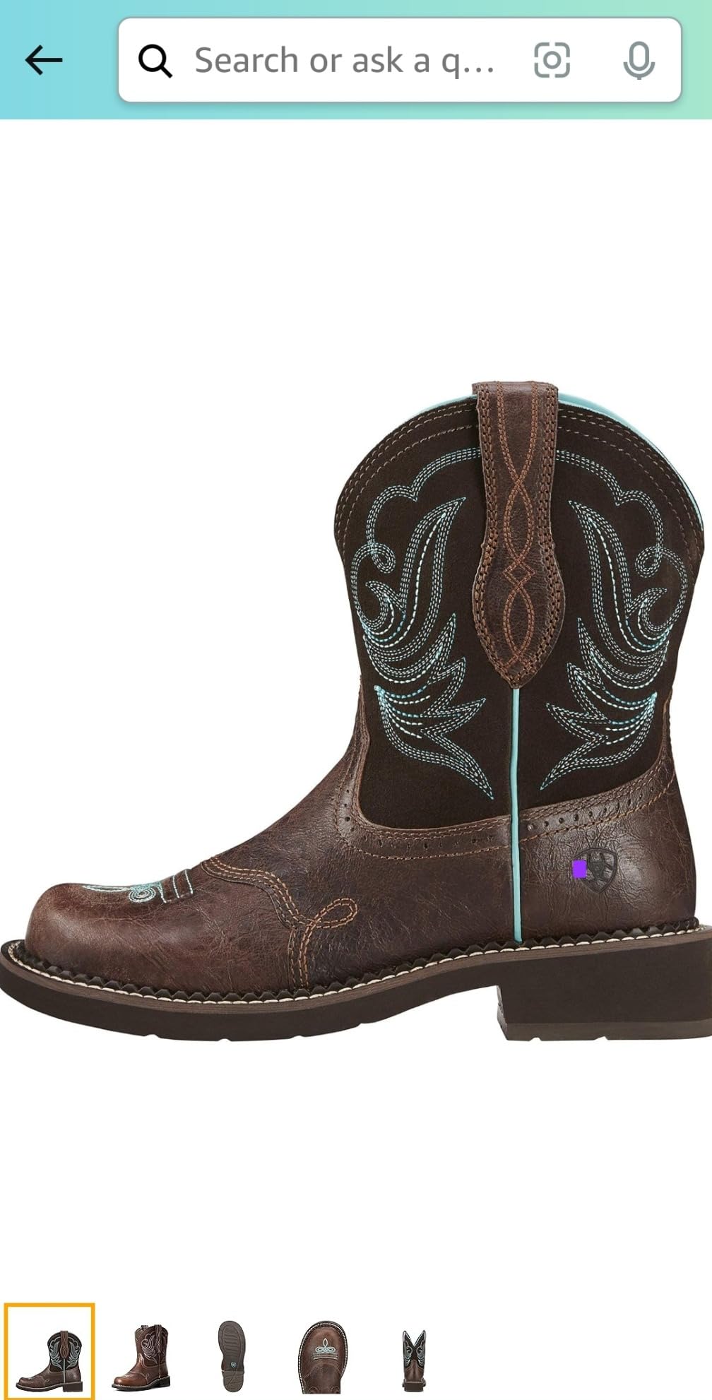 ARIAT Women's Fatbaby Heritage Dapper Western Boot customer photo 2