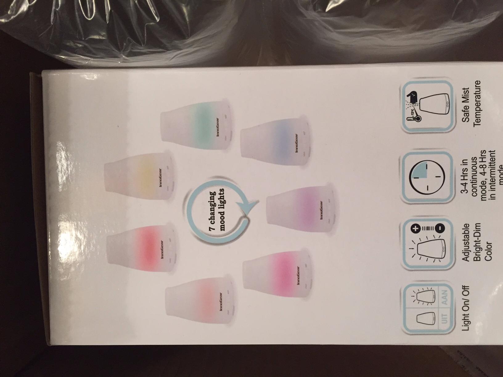 InnoGear Essential Oil Diffuser Ultrasonic Diffusers for Home, Basic White customer photo 2