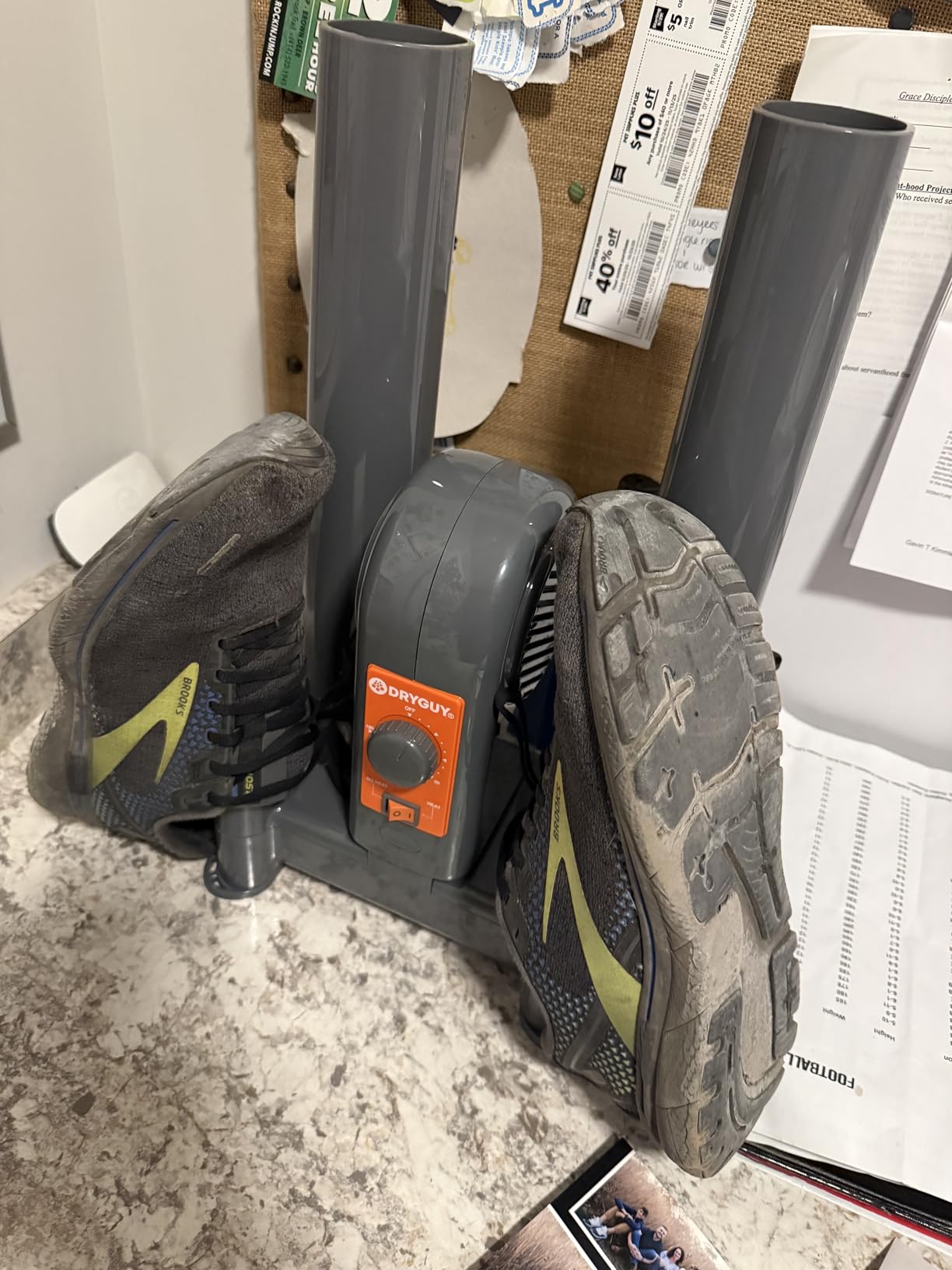 DryGuy Shoe, Boot, Garment & Gear Electric Dryer, Quick Drying for Ski, Work, Sports Equipment – Energy Efficient, Odor Eliminating Design, Home or Garage Use,4 Port, Heat + Fan (Dry time: 1-3hrs) customer photo 1
