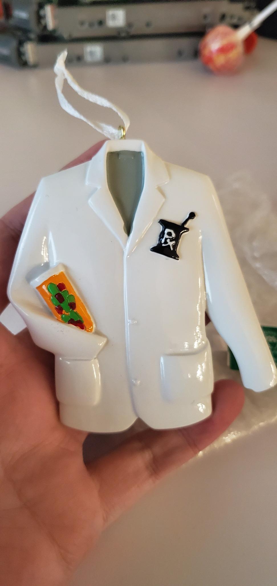 Pharmacist Polyresin Resin Christmas Medical Ornament customer photo 2