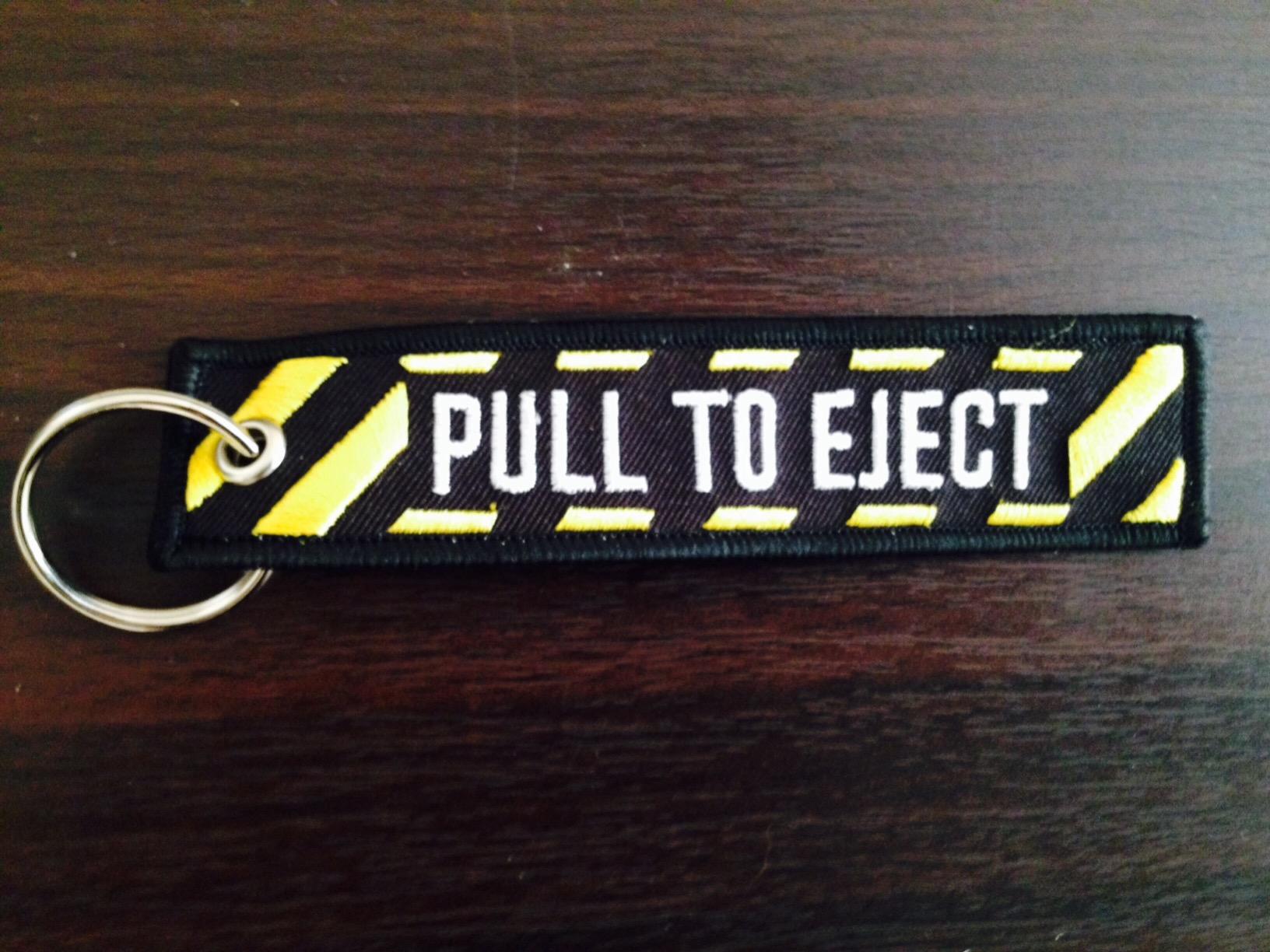 Luso Aviation Pull To Eject, Embroidered Key Chain customer photo 1