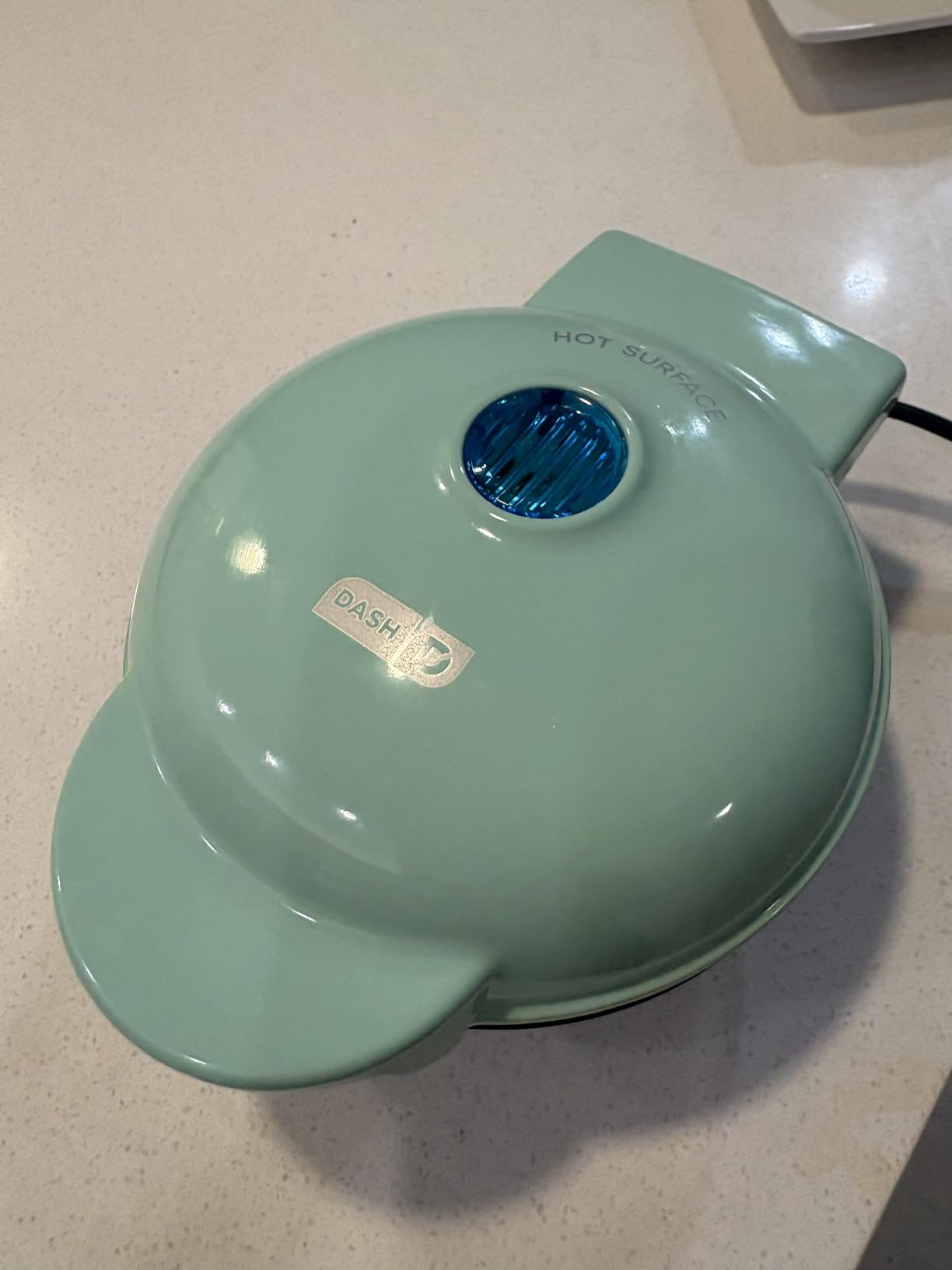 Dash Mini Maker Griddle, 4 Inch Nonstick Cooking Surface, Aqua customer photo 2