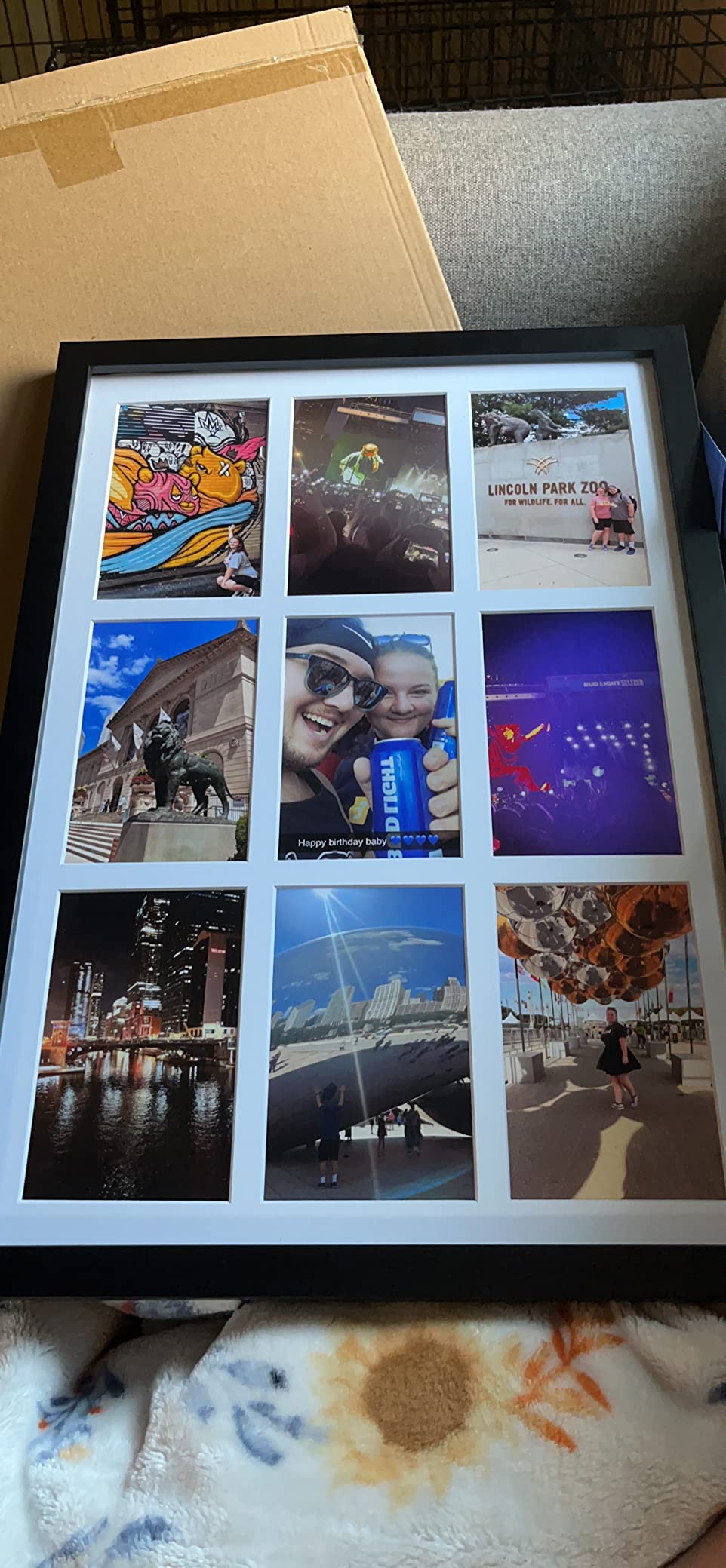 Golden State Art 9-Openings 4x6 Wood Collage Picture Frame Black customer photo 1