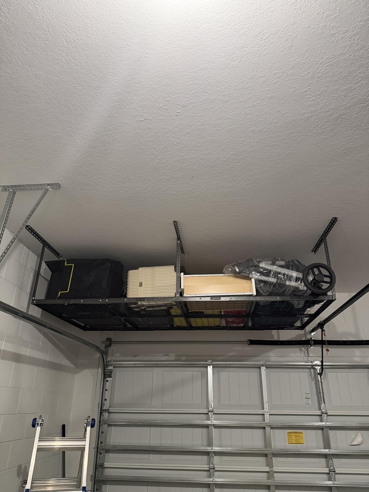 FLEXIMOUNTS 4x8 Overhead Garage Ceiling Storage Rack Organization, Black customer photo 1