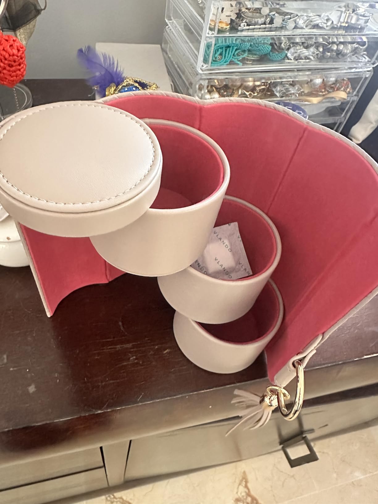 VLANDO Viaggio Mothers Day Gifts Her - Small Jewelry Case Box - Travel Essential Accessories for Women, Travelers, Couples, Mom, Friends, Bridesmaid customer photo 1