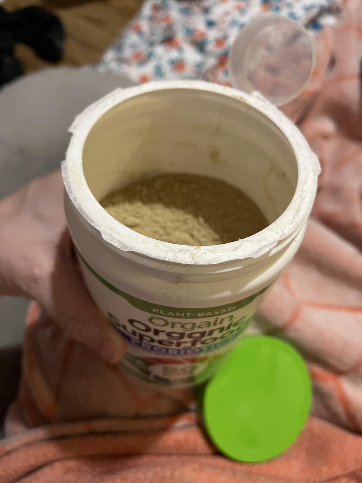 Orgain Organic Greens Powder + 50 Superfoods, Original - 1 Billion Probiotics for Digestive Health, Antioxidants, Vegan, Plant-Based, Gluten-Free, Non-GMO, Green Juice & Smoothie Drink Mix - 0.62lb customer photo 2
