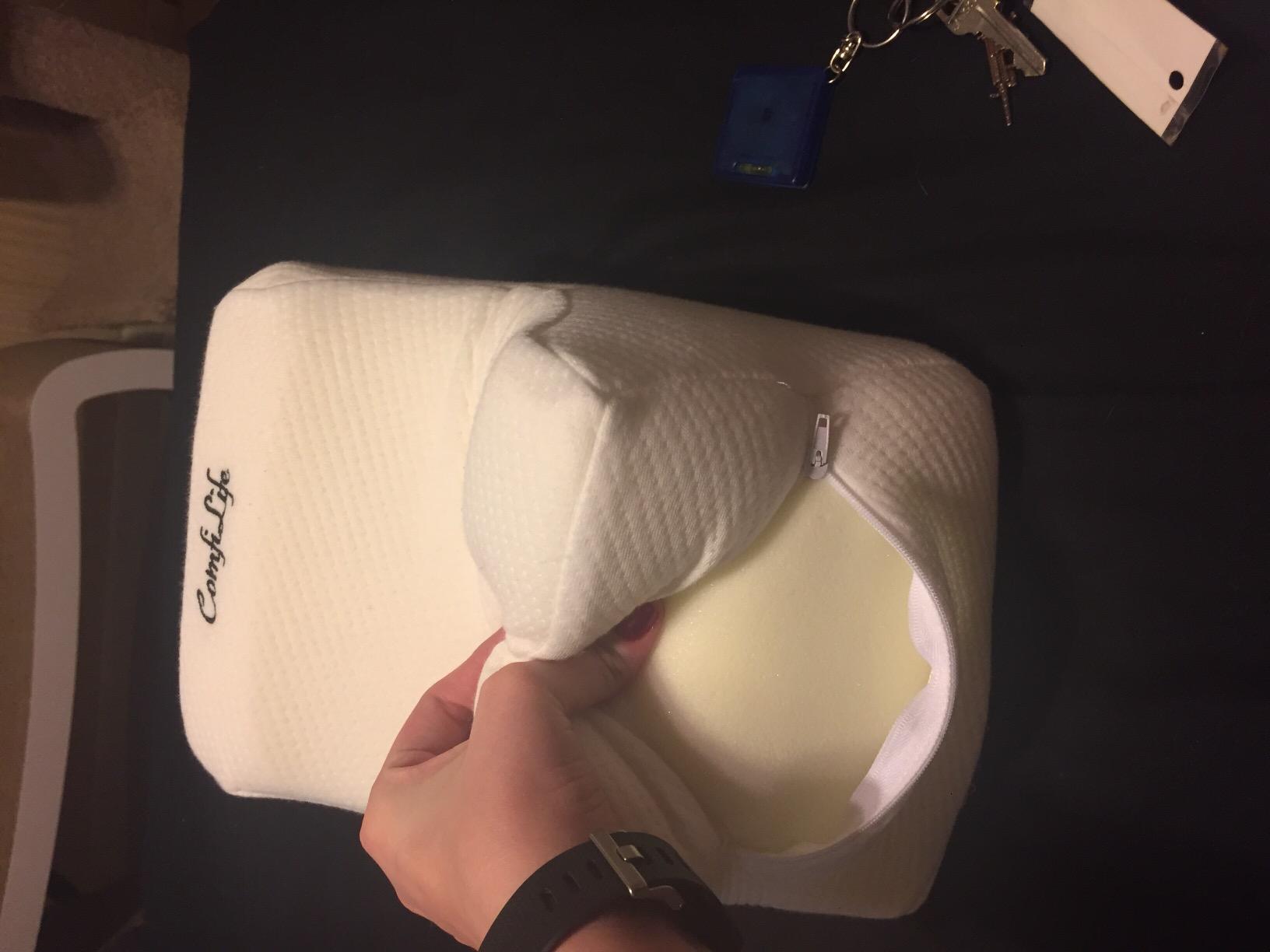 ComfiLife Orthopedic Knee and Leg Pillow for Side Sleepers Sleeping - 100% Polyurethane Foam for Back Pain, Hip Pain Relief customer photo 2