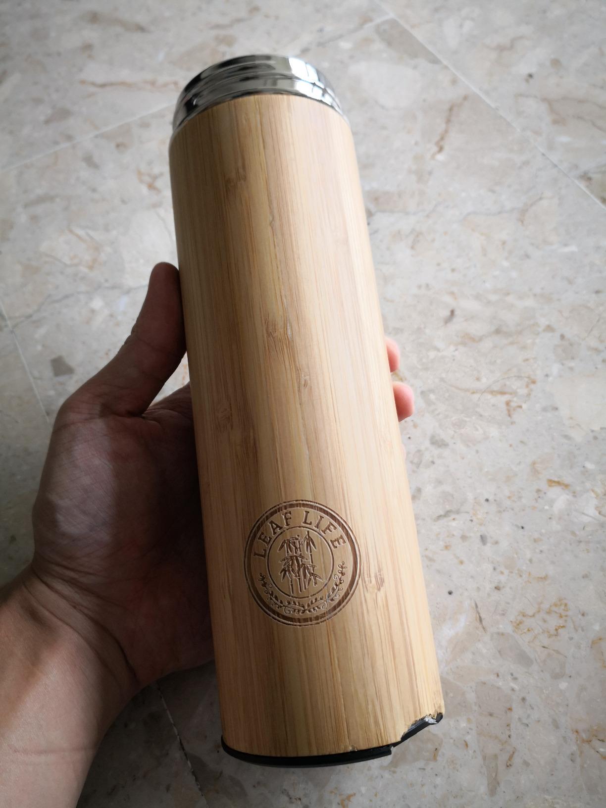 LeafLife Premium Bamboo Tea Tumbler with Infuser for Loose Leaf Tea customer photo 2