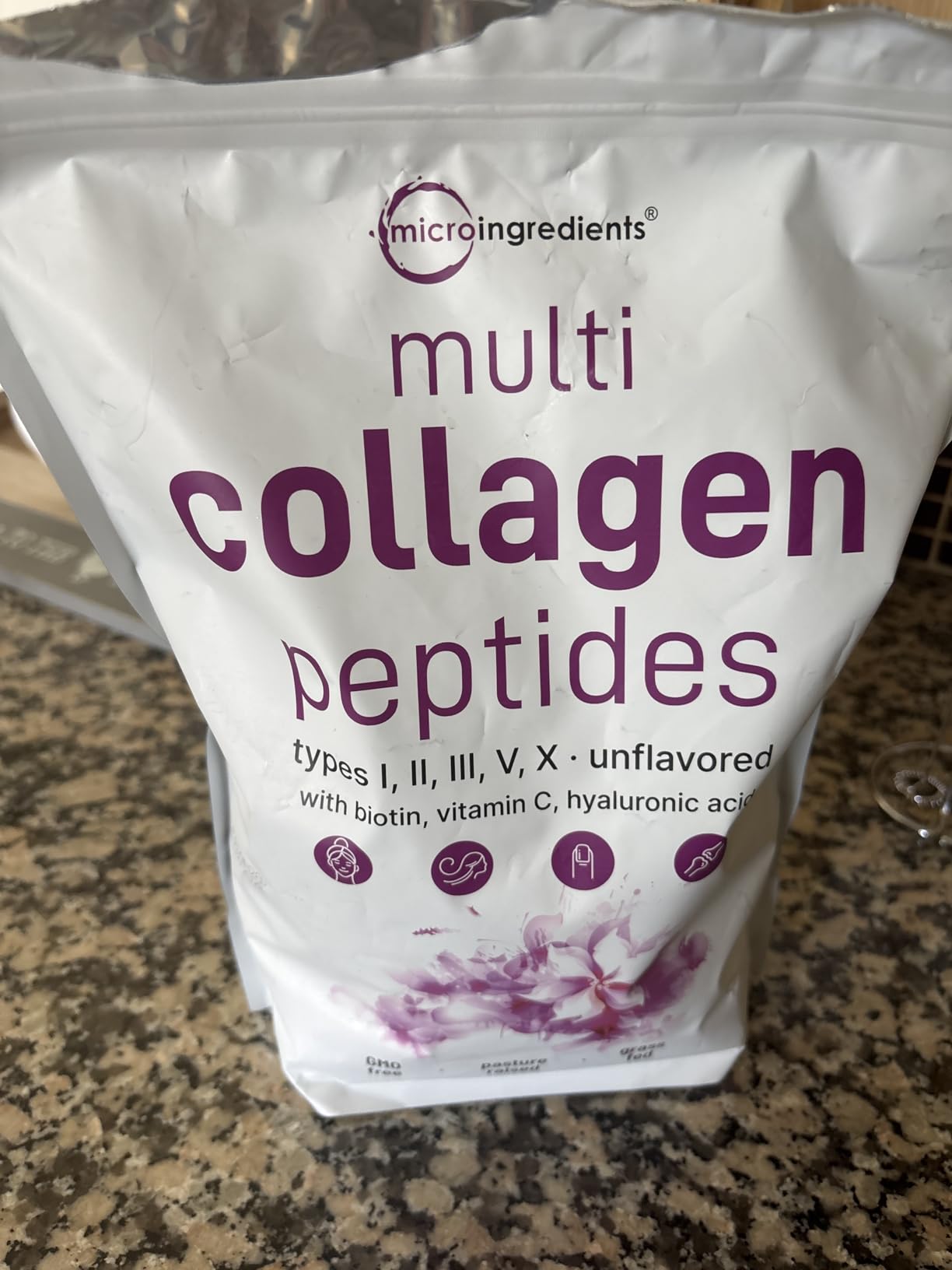 Micro Ingredients Multi Collagen Peptides Powder, 2lb (82 Servings) customer photo 1