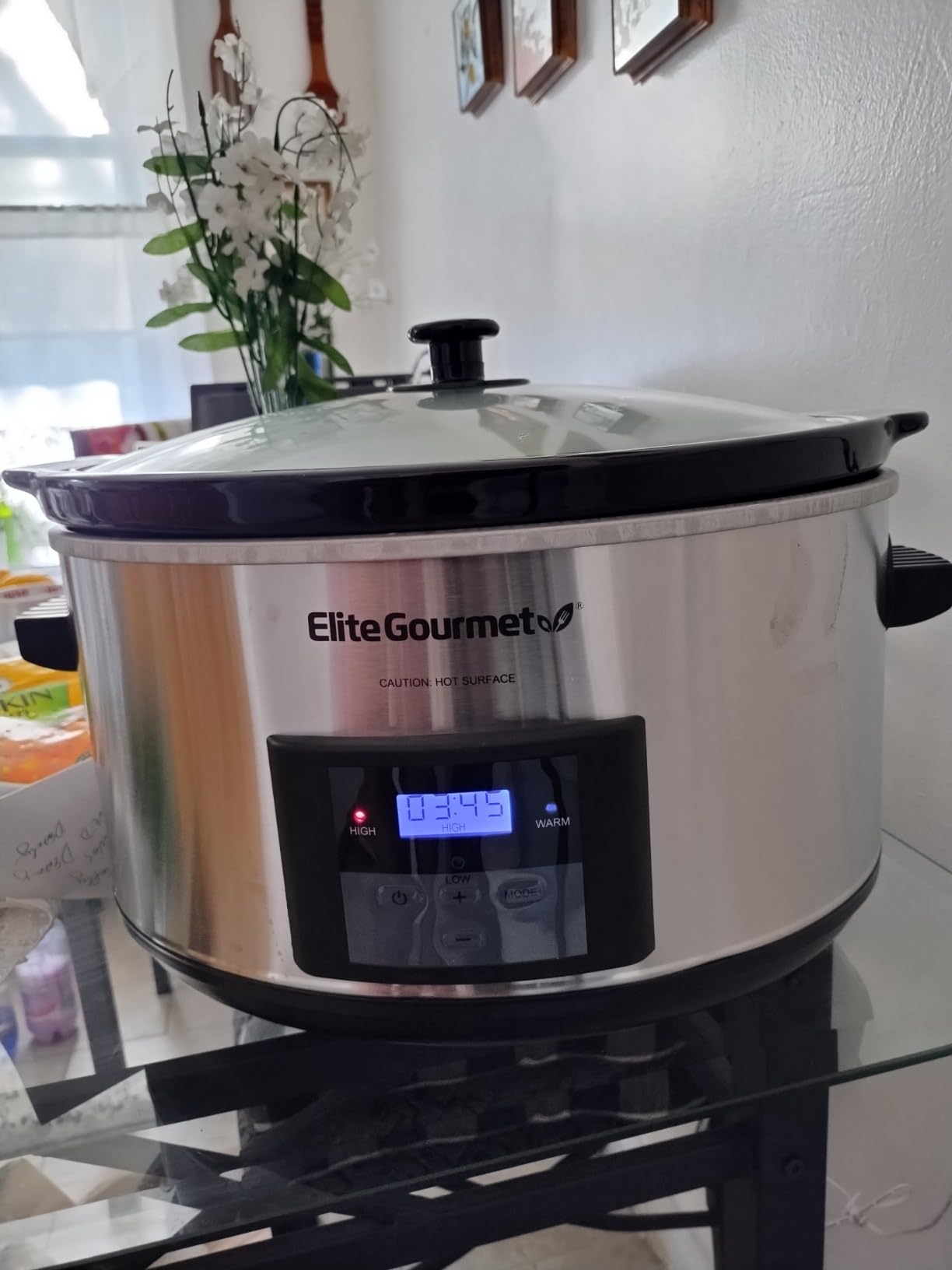 Elite Gourmet MST-900D Digital Slow Cooker, 8.5 Qt, Stainless Steel customer photo 1