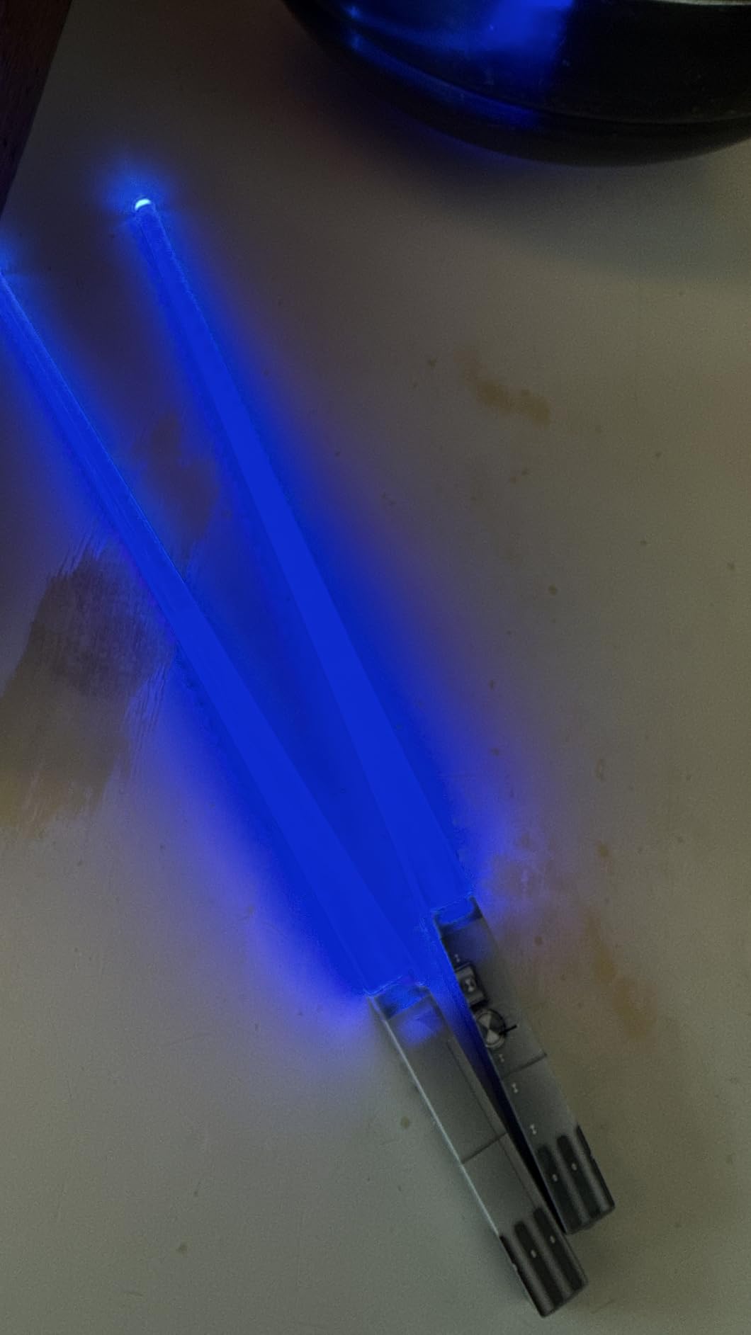 ChopSabers Lightsaber Led Light Up Chopsticks (1 Pair, Blue) customer photo 1