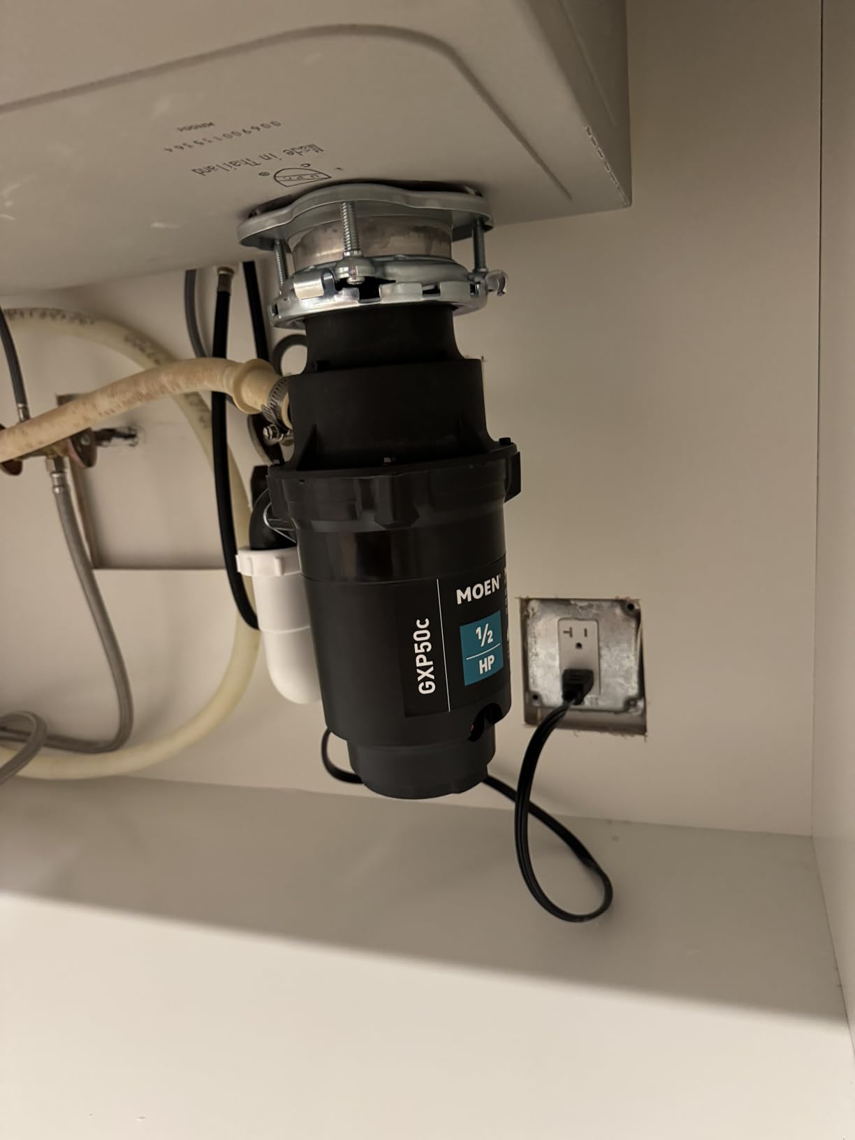 Moen Prep Series PRO Continuous Feed Compact Garbage Disposal for Kitchen Sink with Power Cord, GXP50C customer photo 1