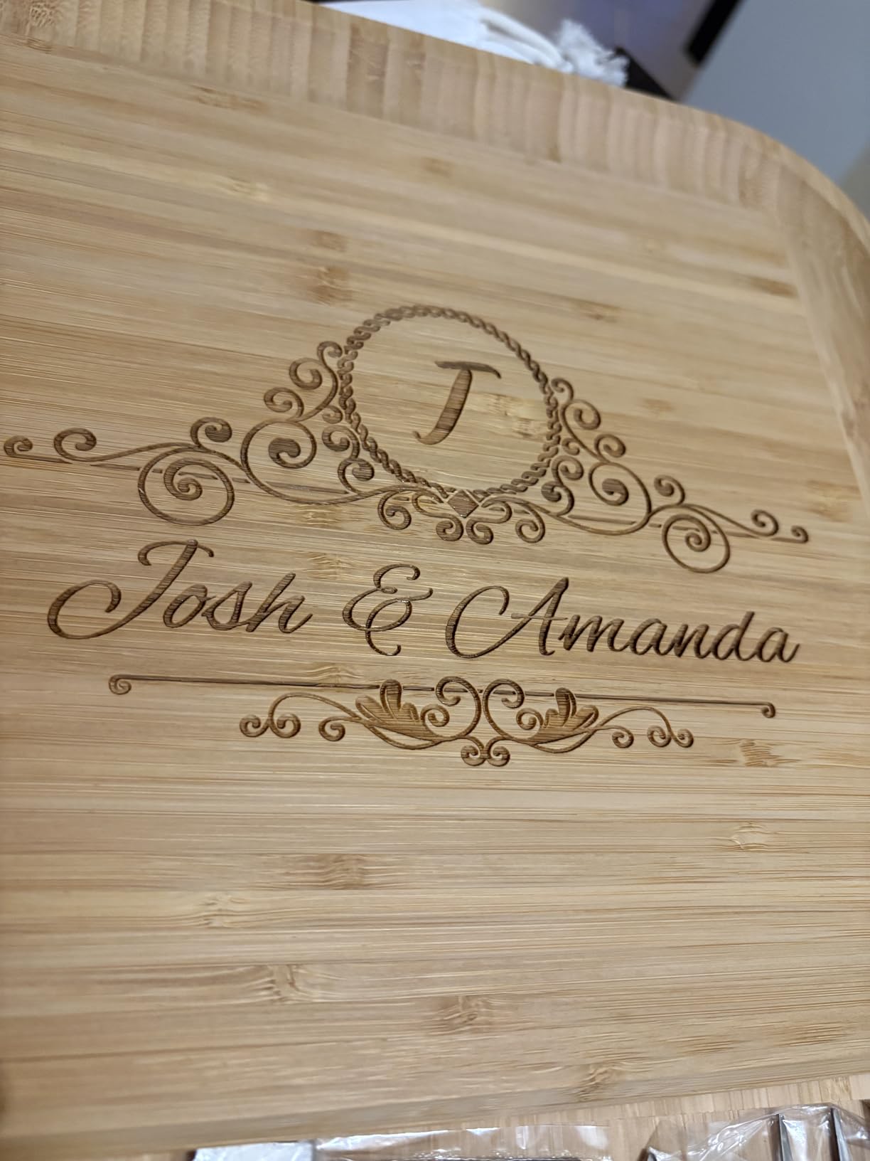 Charcuterie Board Cheese Board Set with Accessories - Bamboo Wooden Serving Tray, Platter - House Warming Gifts New Home, Wedding, Bridal Shower, Anniversary, Housewarming, Birthday Gifts for Women customer photo 2
