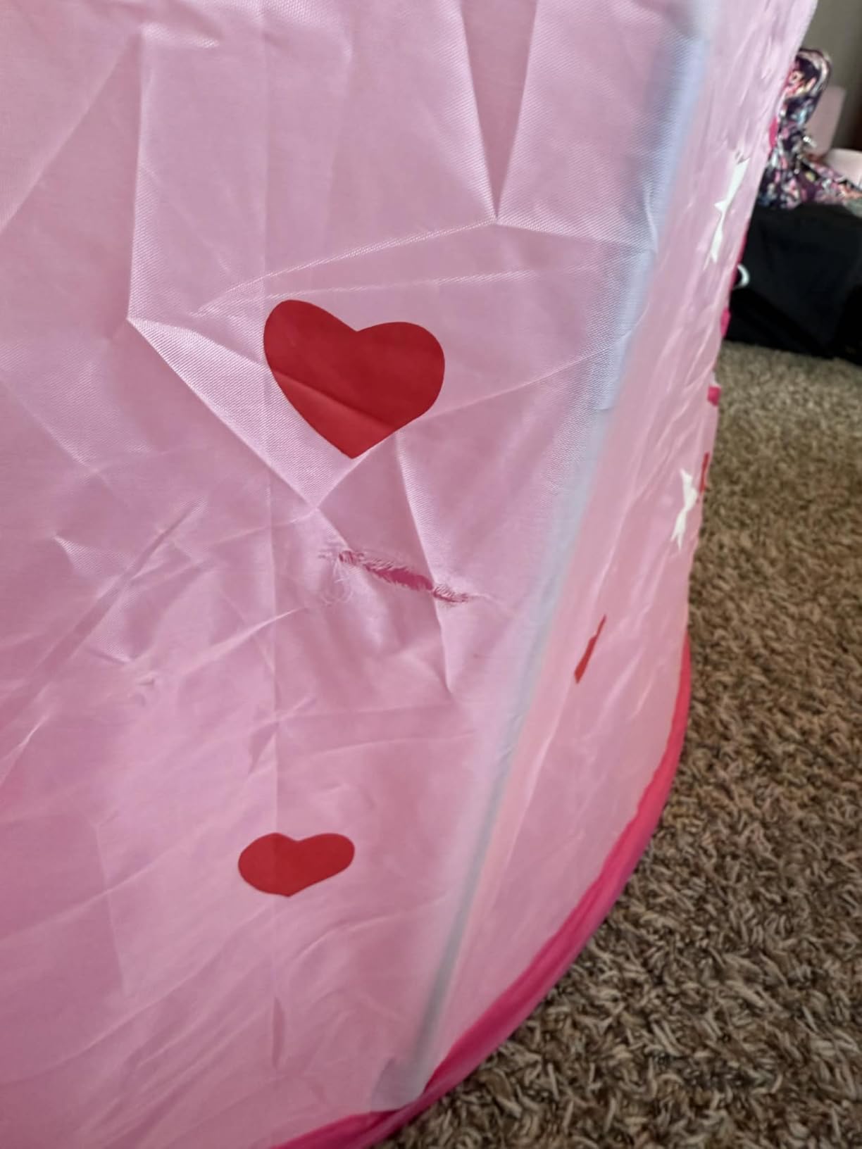 Playz 5pc Princess Castle Play Tent for Kids Glow in Dark Pink Princess Pit customer photo 2