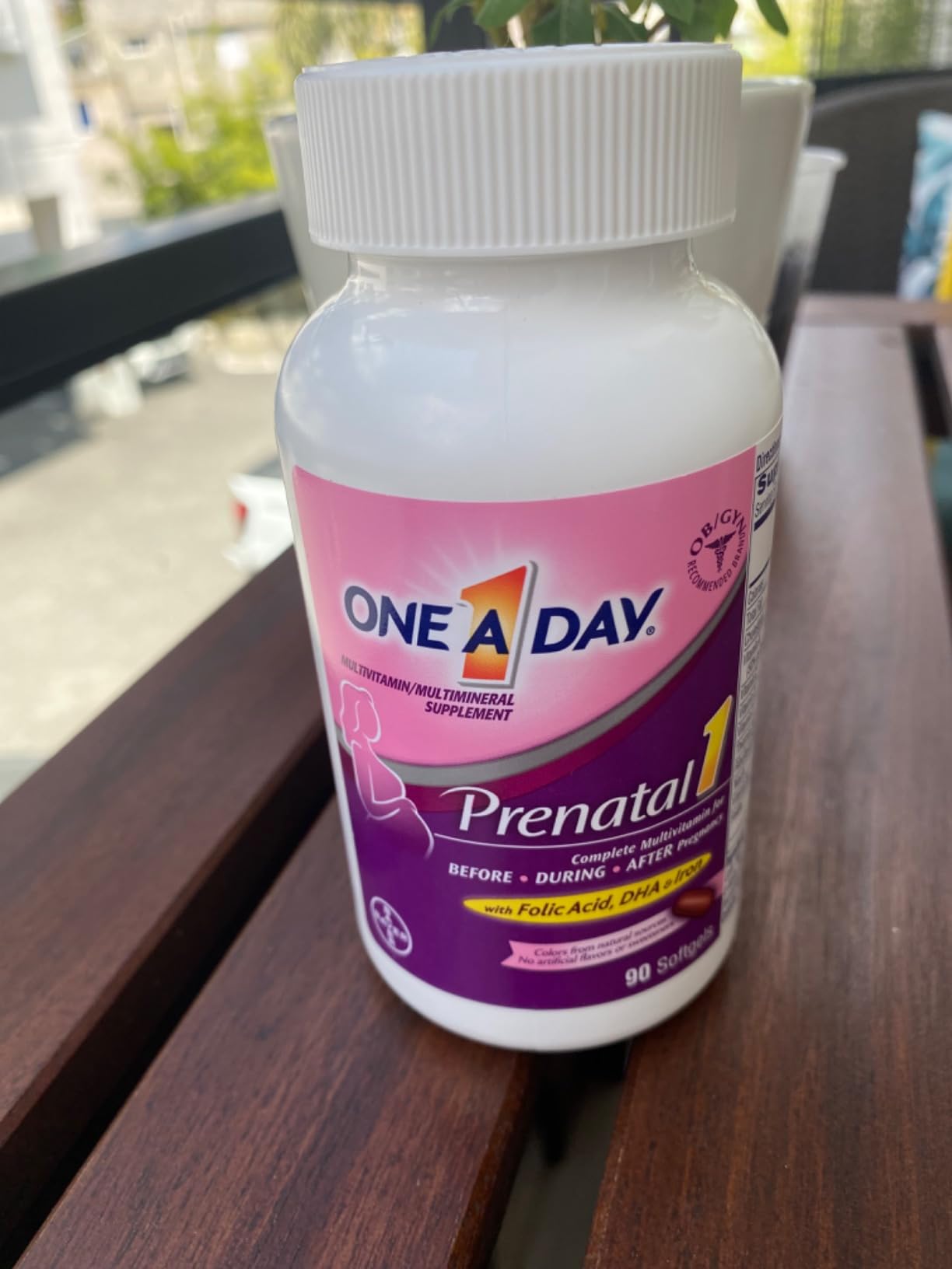 One A Day Prenatal Vitamins- Folic Acid, Iron, Omega- 3 (DHA), Pregnancy Vitamins for Women, Prenatal Multivitamin for Mom and Baby Support, Pregnancy Must Haves 90 Ct (Packaging May Vary) customer photo 2