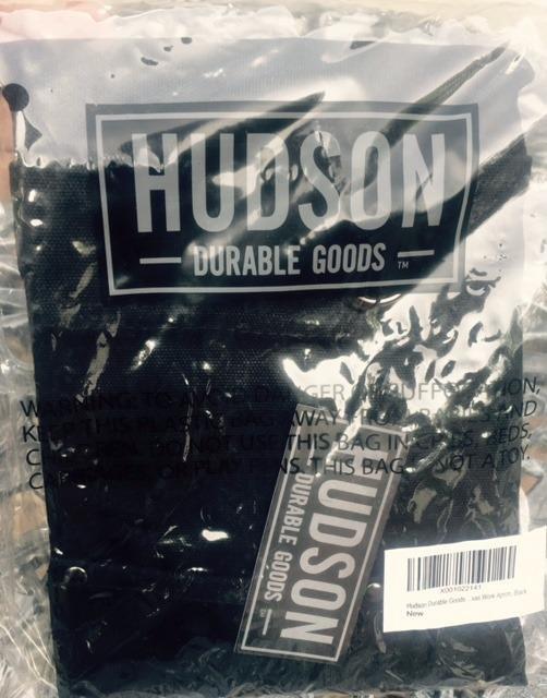 Hudson Durable Goods Heavy Duty Waxed Canvas Apron for Men and Women, Adjustable Crossback Work Apron with Tool Pockets, Water-Resistant - Fits up to XXL, Black customer photo 2