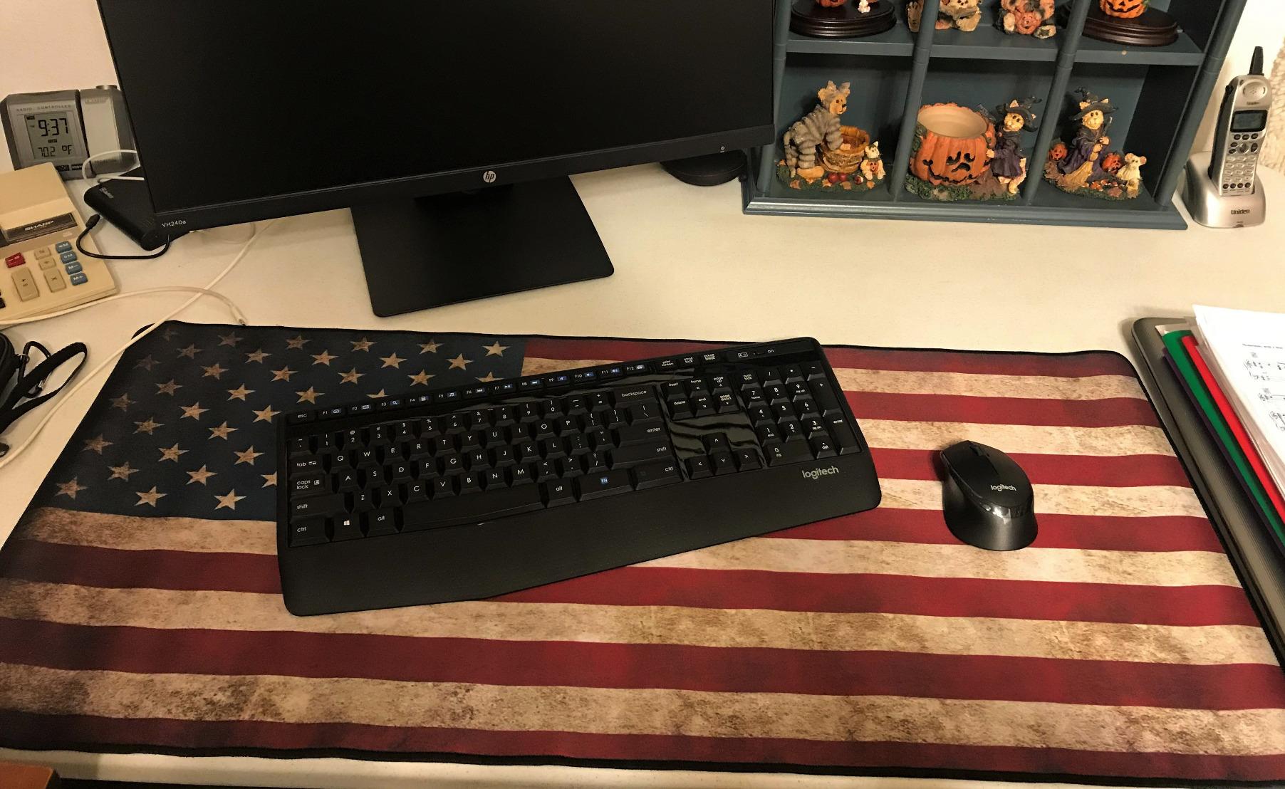 XXL Professional Large Mouse Pad & Computer Game Mouse Mat (35.4x15.7x0.1IN, Map) (90 * 40 Map) customer photo 2