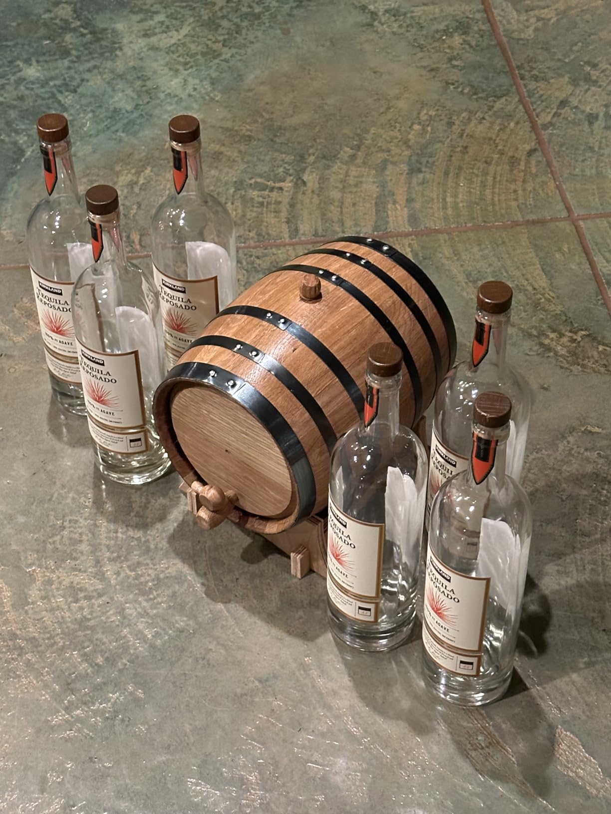 1 Liter Charred American Oak Aging Barrel With Wood Stand, Bung & Spigot customer photo 1