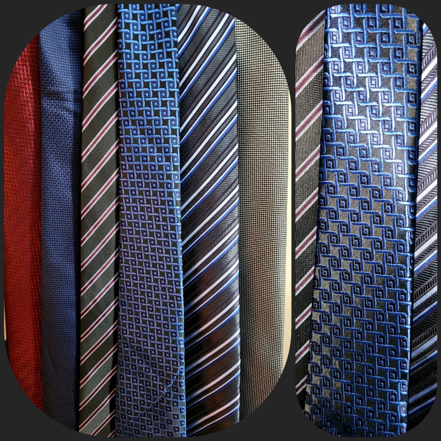 WeiShang Lot 6 PCS Classic Men's Tie Necktie Woven JACQUARD Neck Ties customer photo 2
