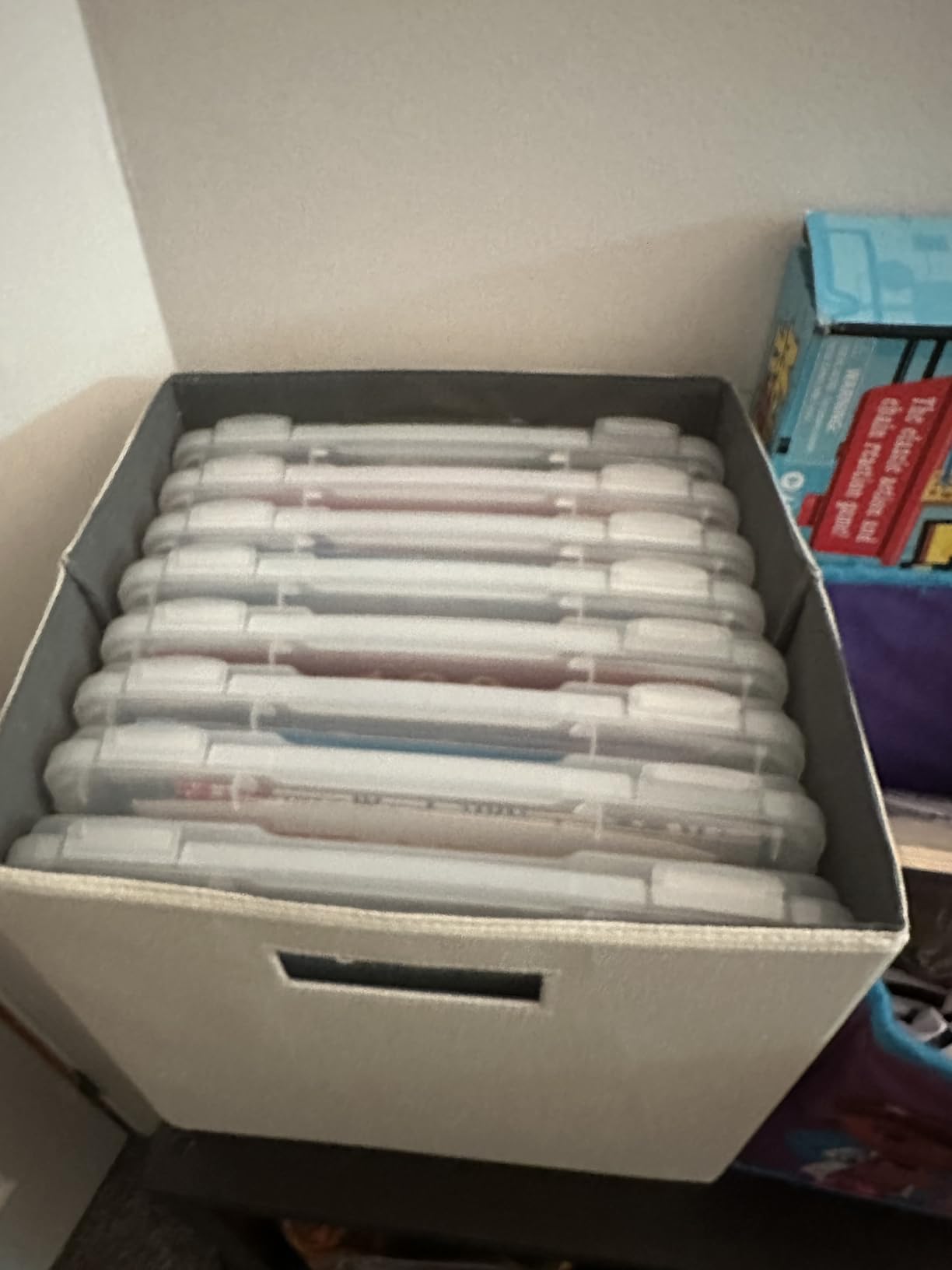 IRIS USA Board Game Storage |Made in USA| Slim Craft Case (10-Pack) - Clear customer photo 2
