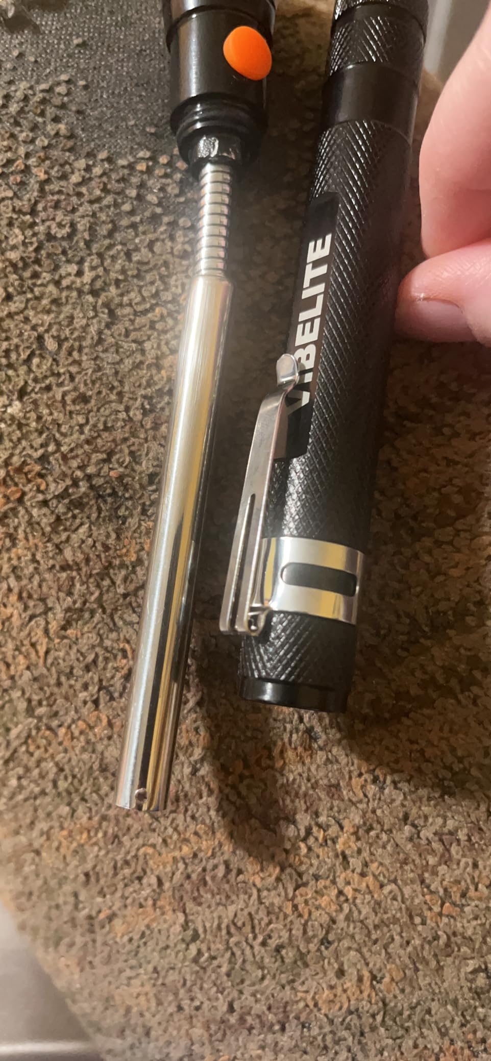 VIBELITE Extendable Magnetic Flashlight Magnet Pickup Tool, Gifts for Men customer photo 2