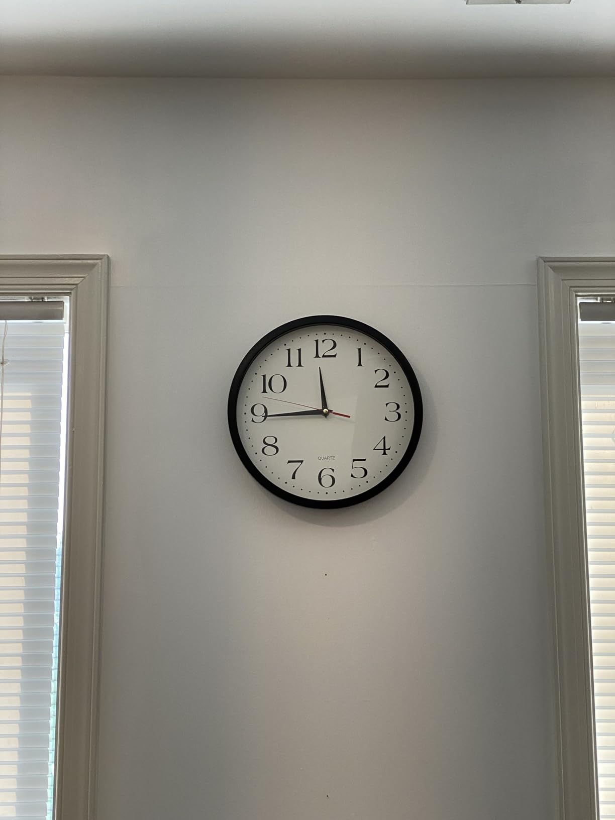 Bernhard Products Black Wall Clock Silent Non Ticking 10 Inch Quality Quartz Battery Operated Round Easy to Read Home/Office/Kitchen/Classroom/School Clock Sweep Movement customer photo 2