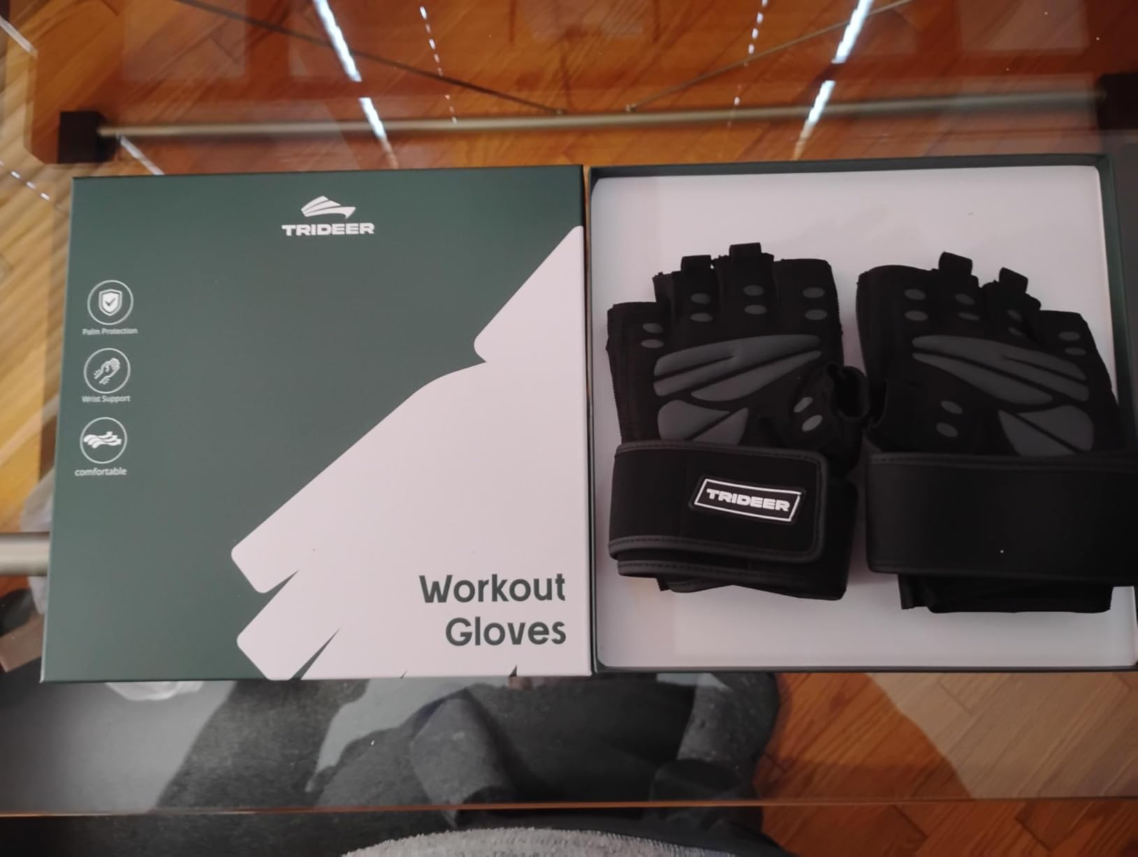 Trideer Weight Lifting Gloves for Men, Workout Gloves with Wrist Support customer photo 1