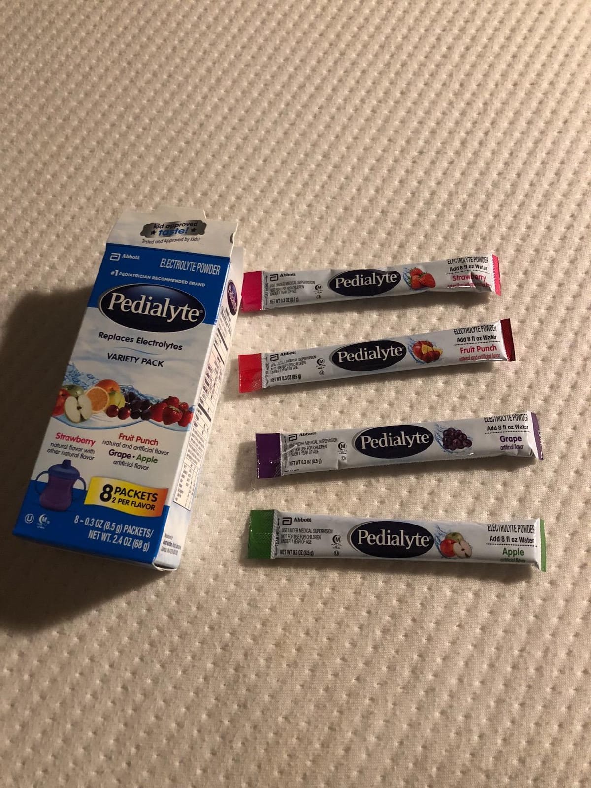 Pedialyte Electrolyte Powder Packets, On-the-Go Hydration Variety Pack–24ct customer photo 1