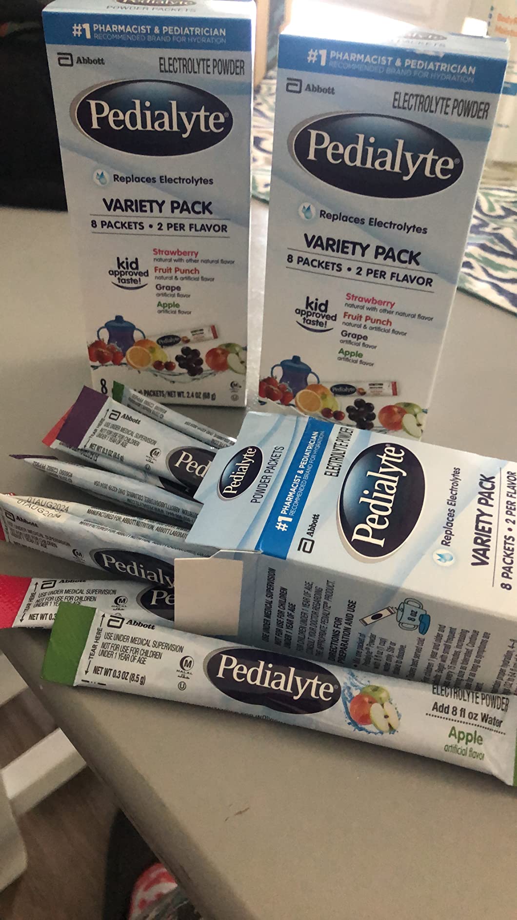 Pedialyte Electrolyte Powder Packets, On-the-Go Hydration Variety Pack–24ct customer photo 2