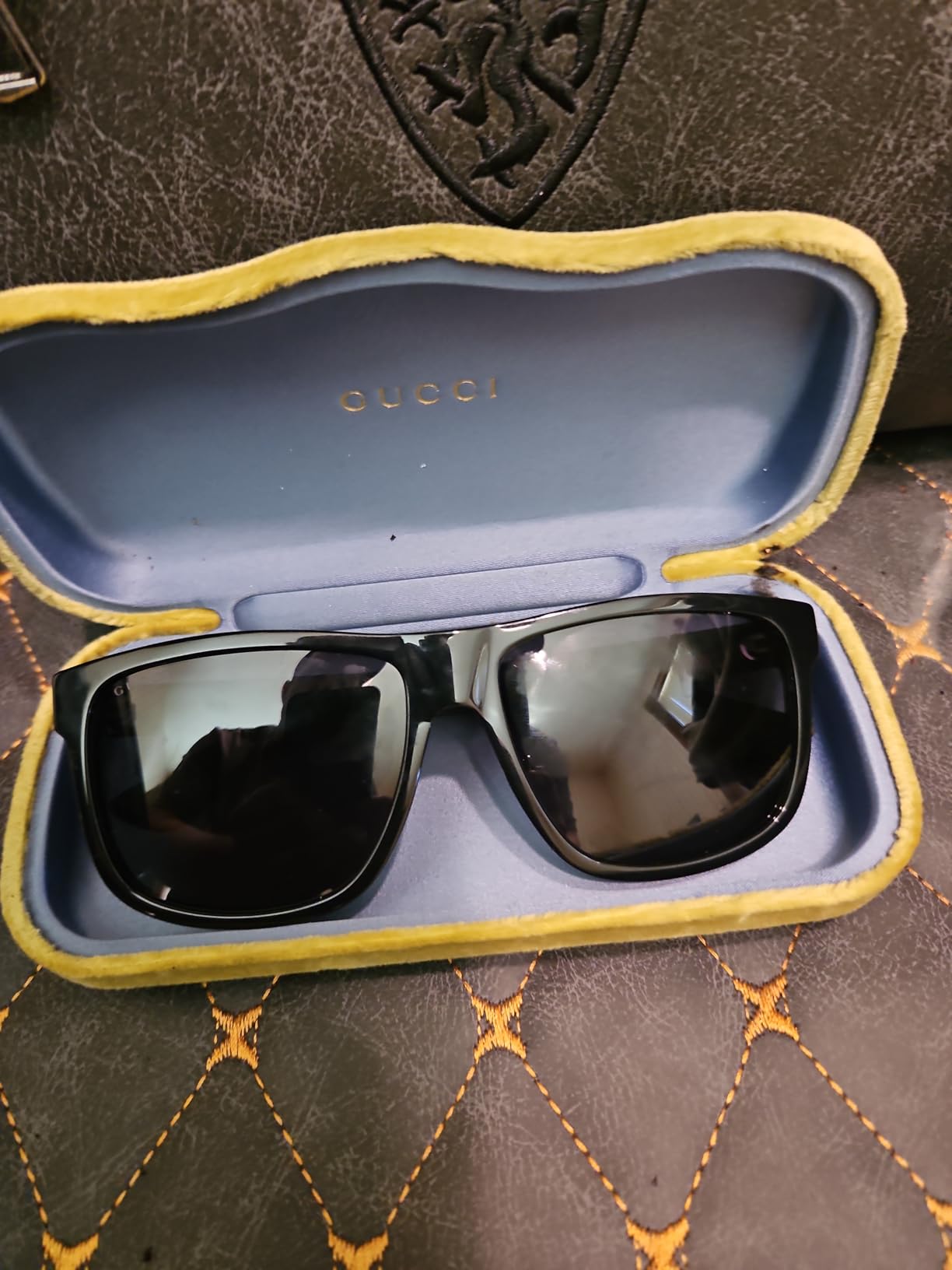 Gucci GG 0010 S- 001 BLACK/GREY Sunglasses,male, 58-16-145 customer photo 2