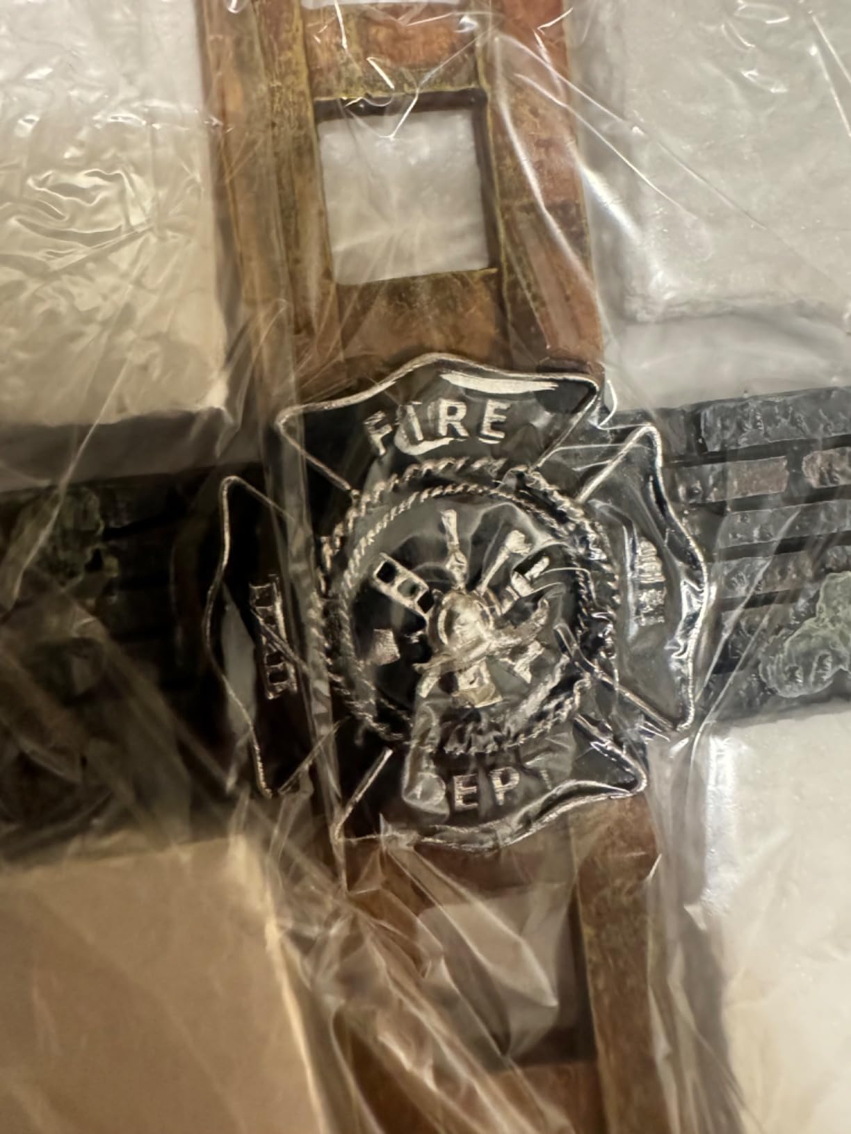 Firefighter Gift Statue, 10 Inch Home Decor Figurine customer photo 1
