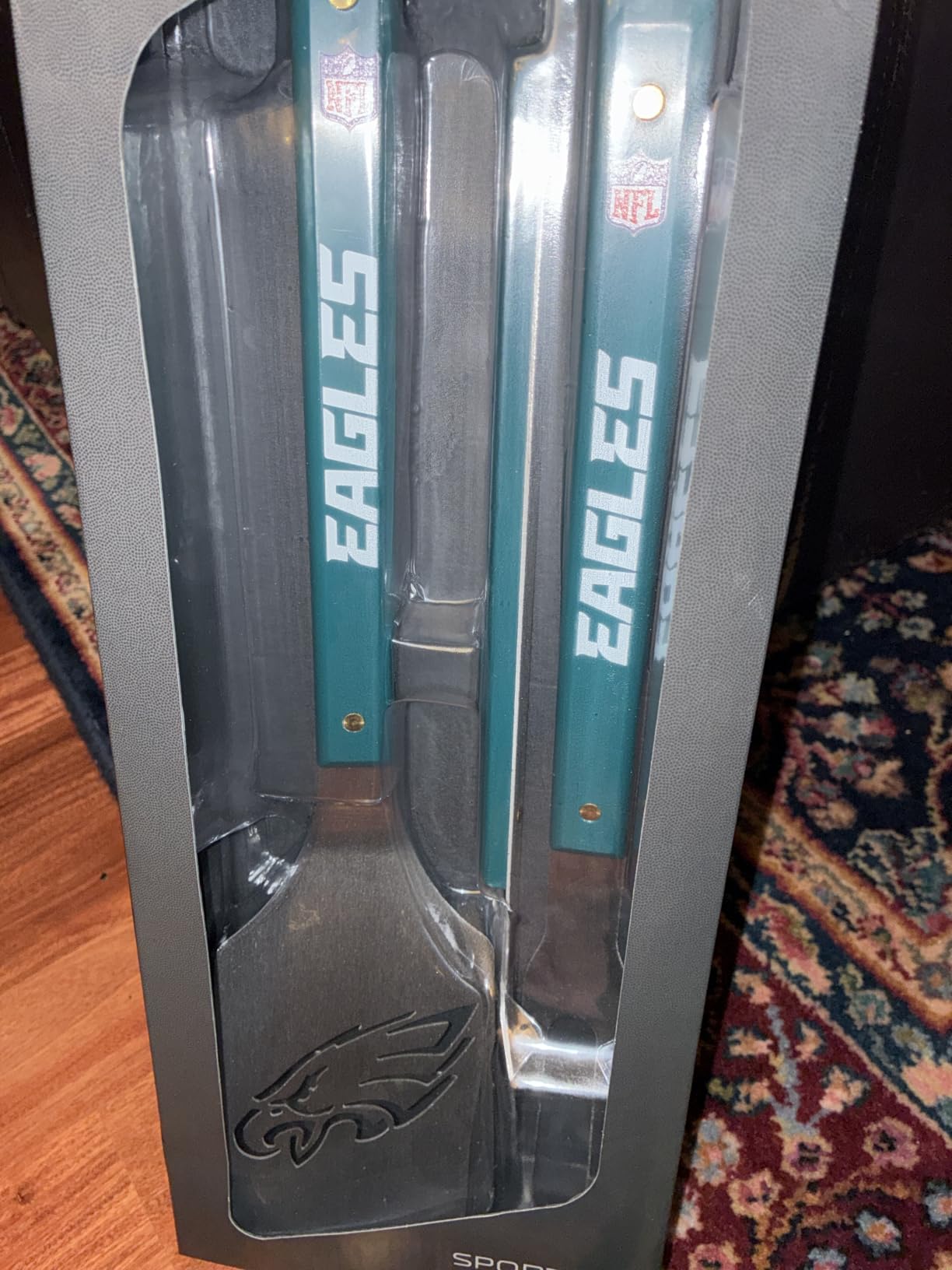 YouTheFan NFL Philadelphia Eagles Spirit Series 3-Piece BBQ Set Stainless Steel, 22